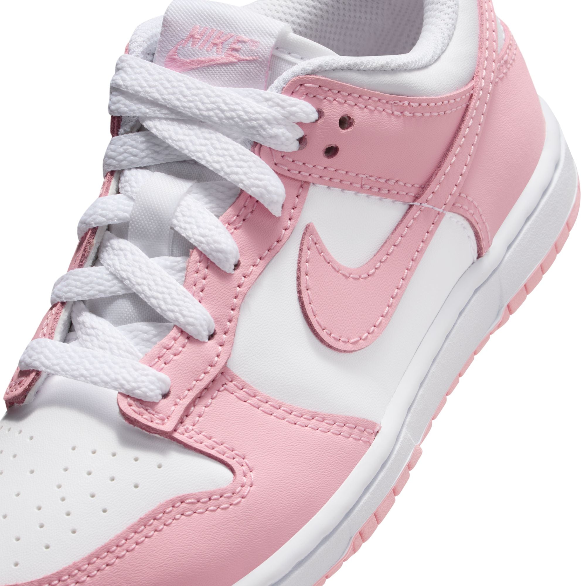 KIDS NIKE DUNK LOW PSE (WHITE/MED SOFT PINK)