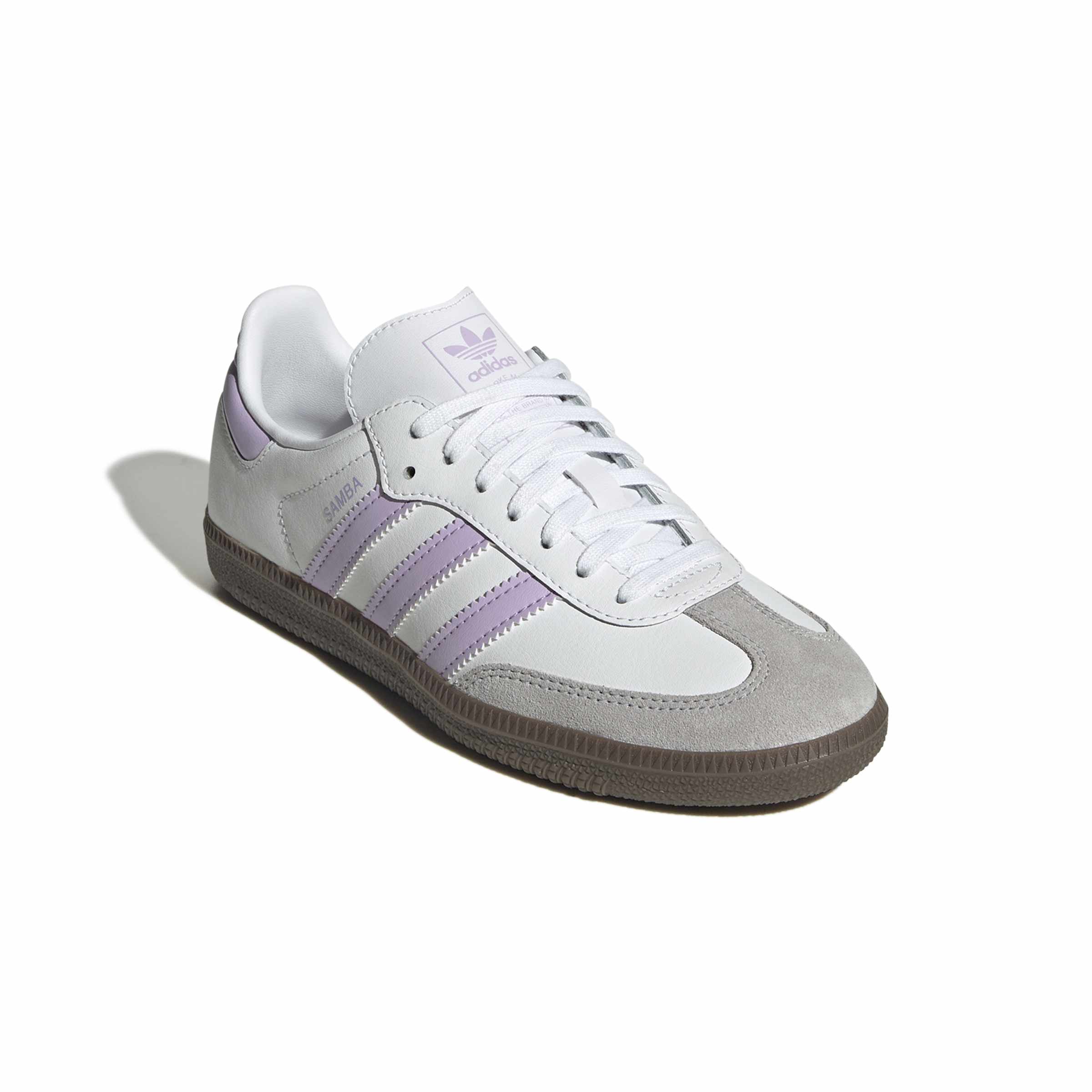 KIDS ADIDAS SAMBA J (WHITE/POWPLU/GUM)