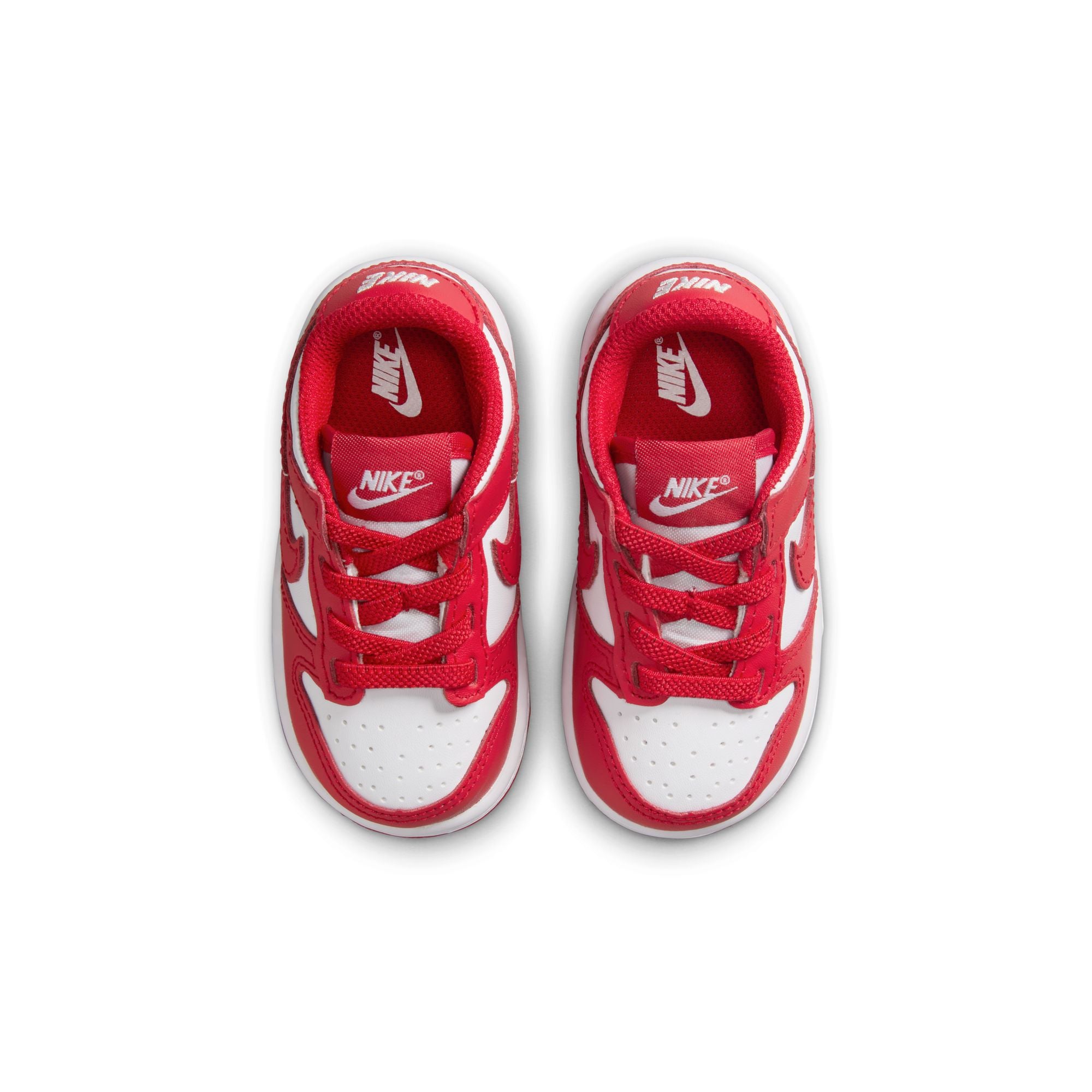 KIDS NIKE DUNK LOW TDE (WHITE/UNIVERSITY RED)