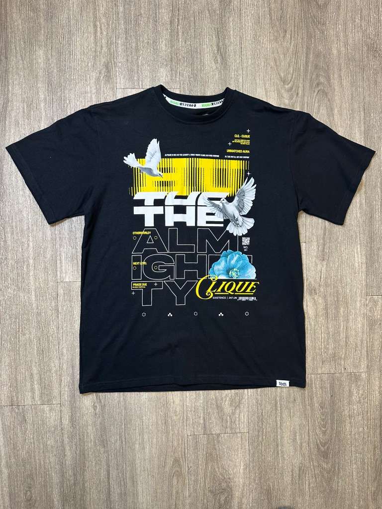 MENS HIGHLY UNDRTD THE ALMIGHTY SHIRT (BLACK/GOLD)