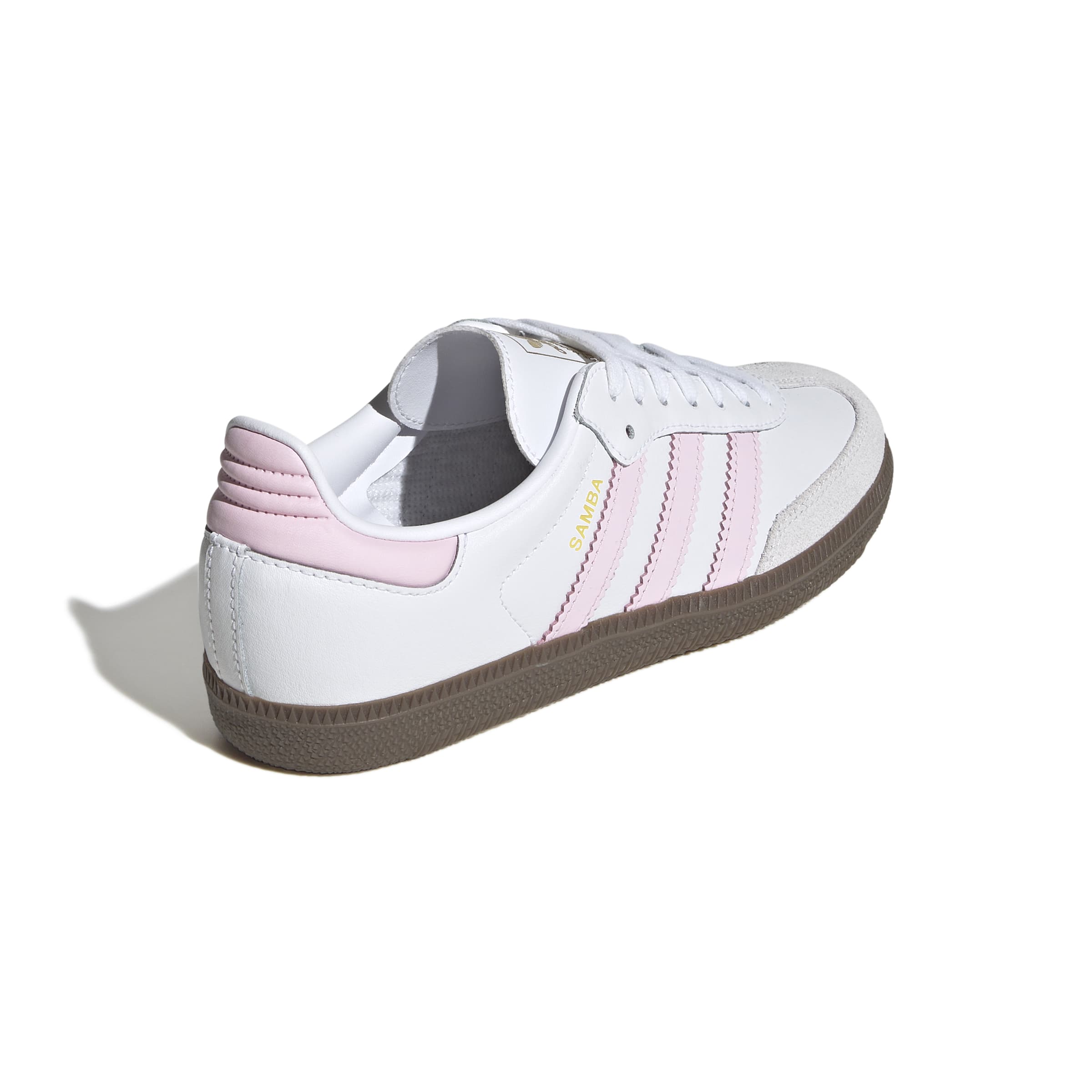 KIDS ADIDAS SAMBA OG J (CLOUD WHITE / CLEAR PINK / GUM)