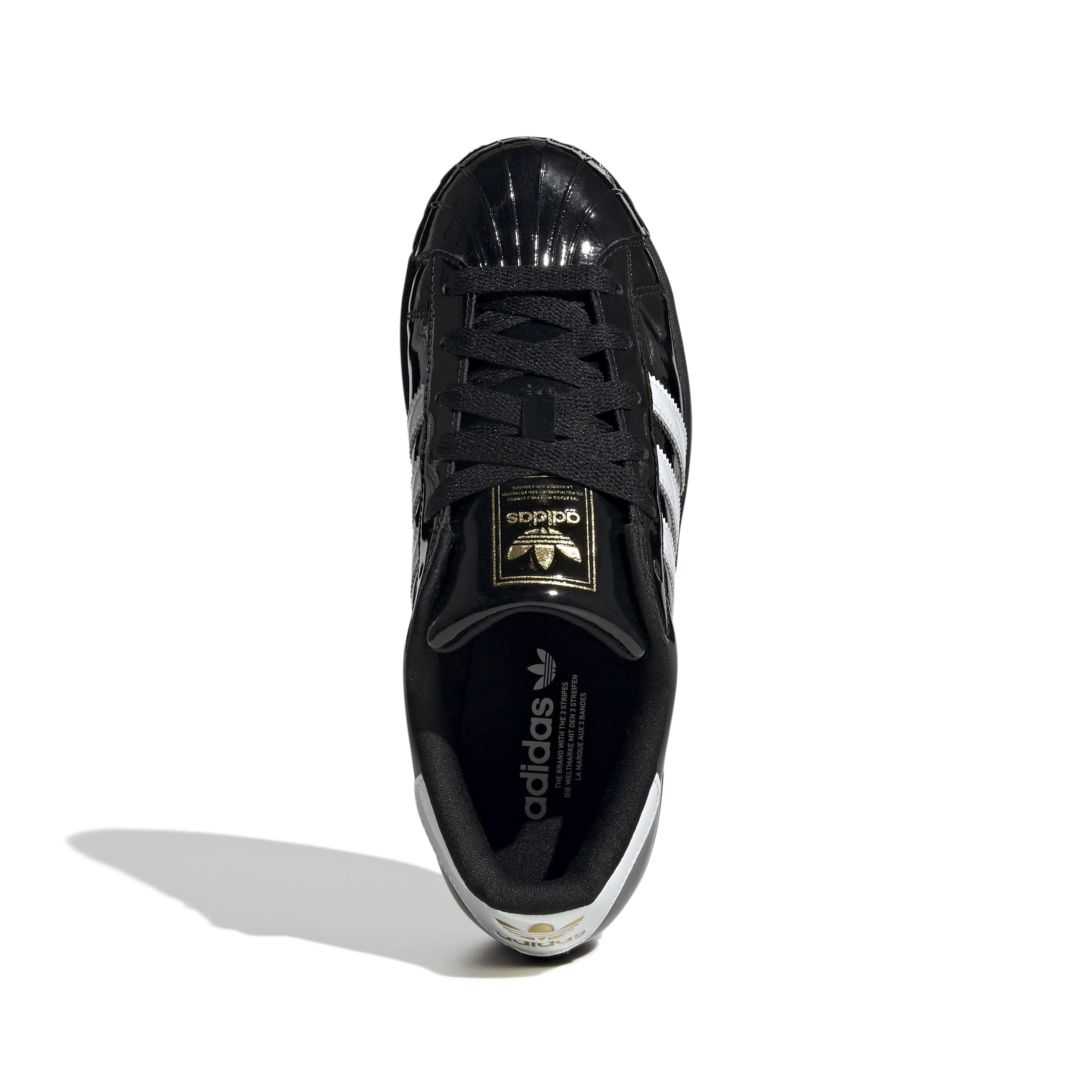 WOMENS ADIDAS SUPERSTAR II (CORE BLACK / CLOUD WHITE / GOLD METALLIC)