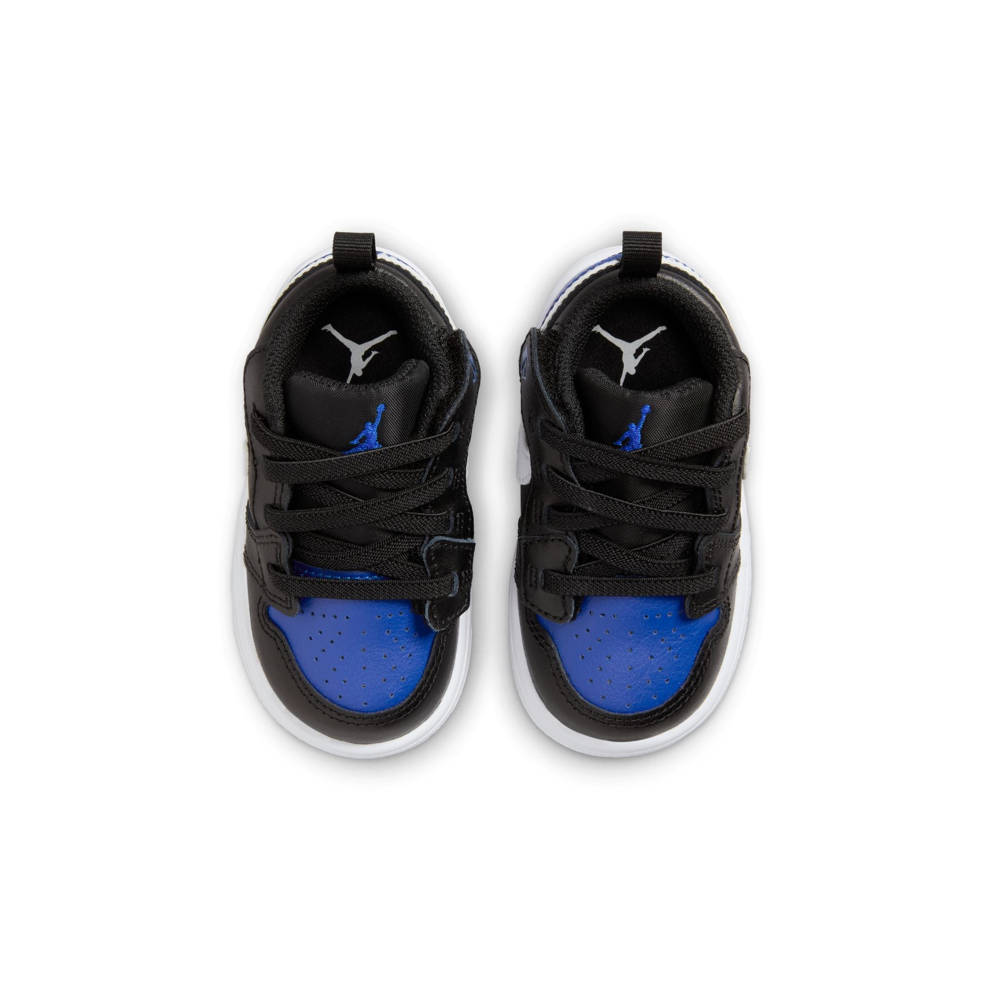 KIDS JORDAN 1 LOW ALT TD (BLACK/WHITE/GAME ROYAL)