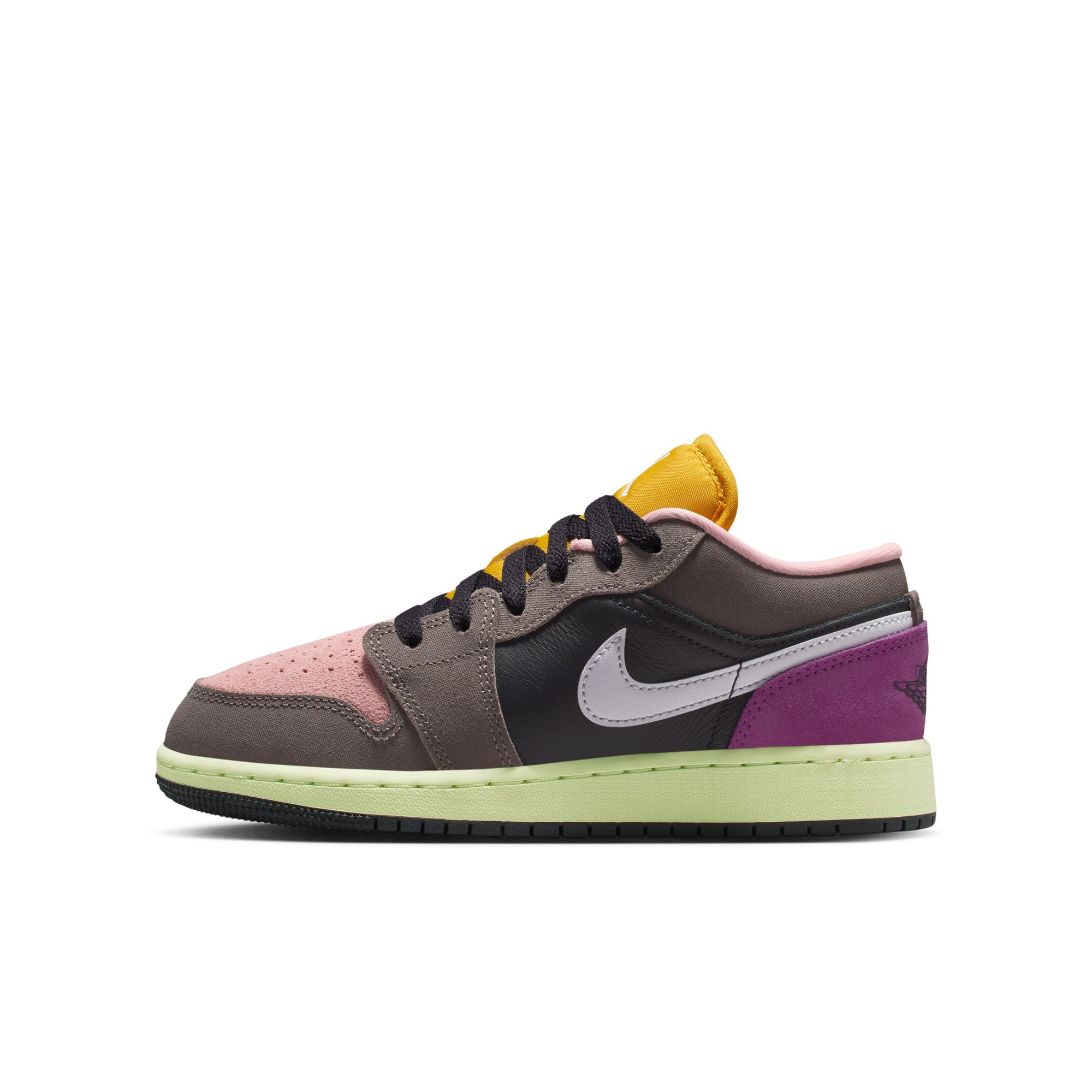 KIDS AIR JORDAN 1 LOW SE GS (OIL GREY/WHITE/CAVE STONE/ARCTIC PUNCH)