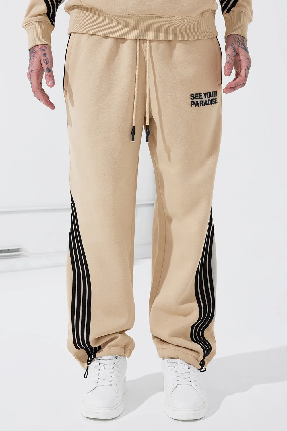 MENS JORDAN CRAIG THE BEAUTIFUL GAME BAGGY SWEATPANT (BEIGE)