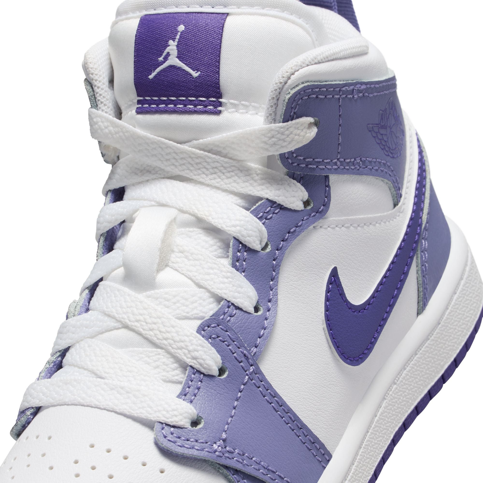KIDS JORDAN 1 MID PS (DUSTY AMETHYST/COURT PURPLE/WHITE)