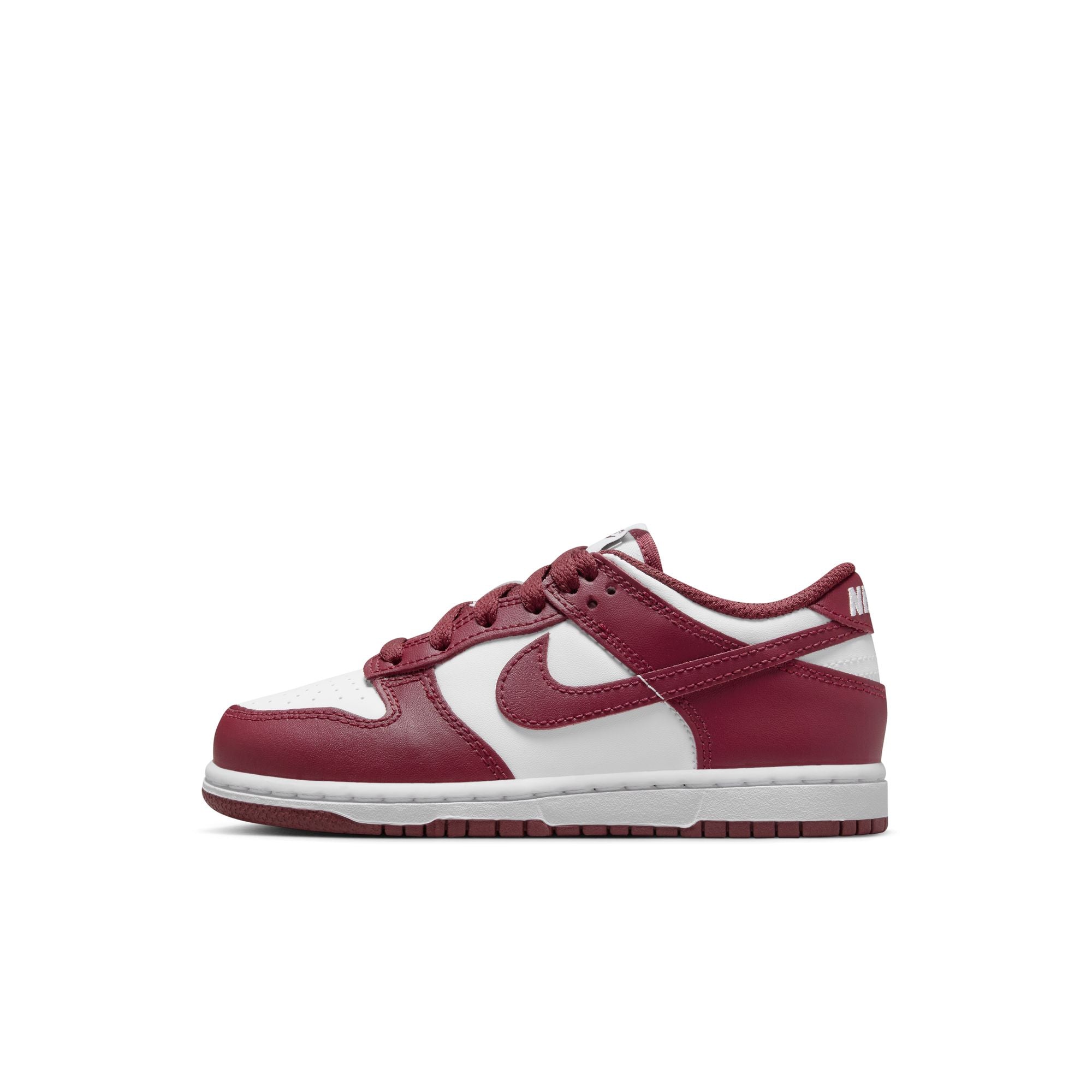 KIDS NIKE DUNK LOW PS (WHITE/REDWOOD/GYM RED)