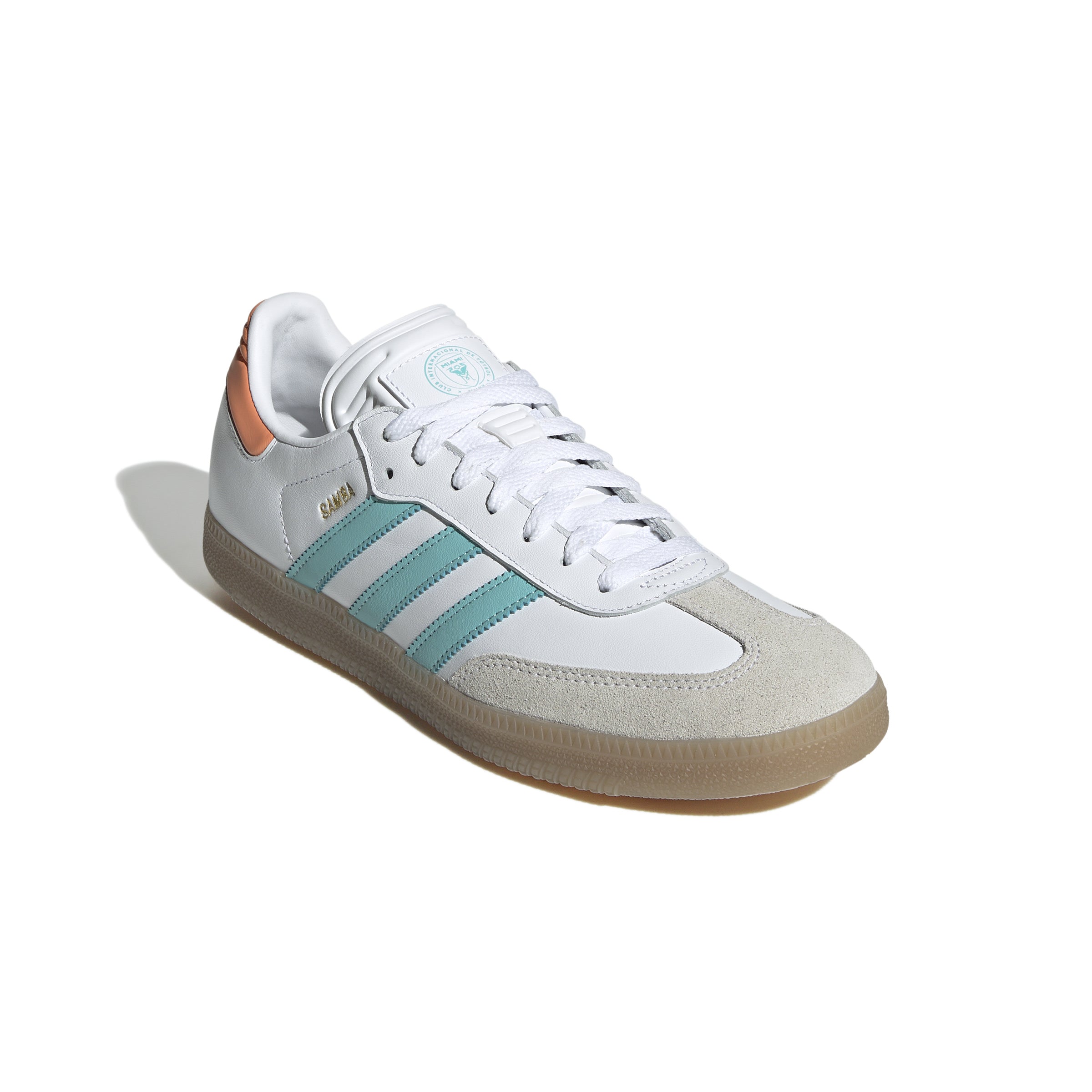 MENS ADIDAS SAMBA INTER MIAMI CF (CLOUD WHITE / EASY MINT / GUM)