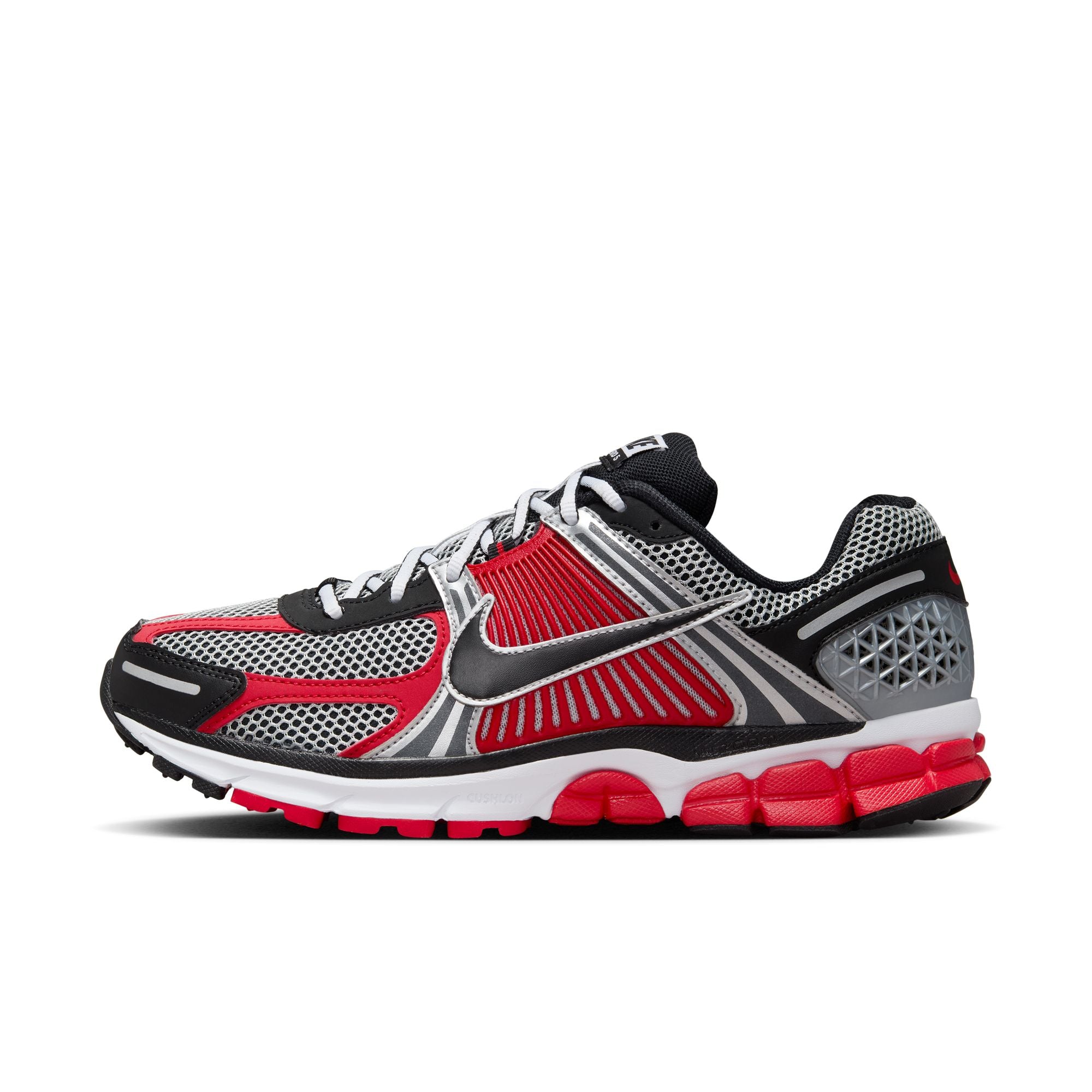 MENS NIKE ZOOM VOMERO 5 (METALLIC SILVER/BLACK/UNIVERSITY RED)