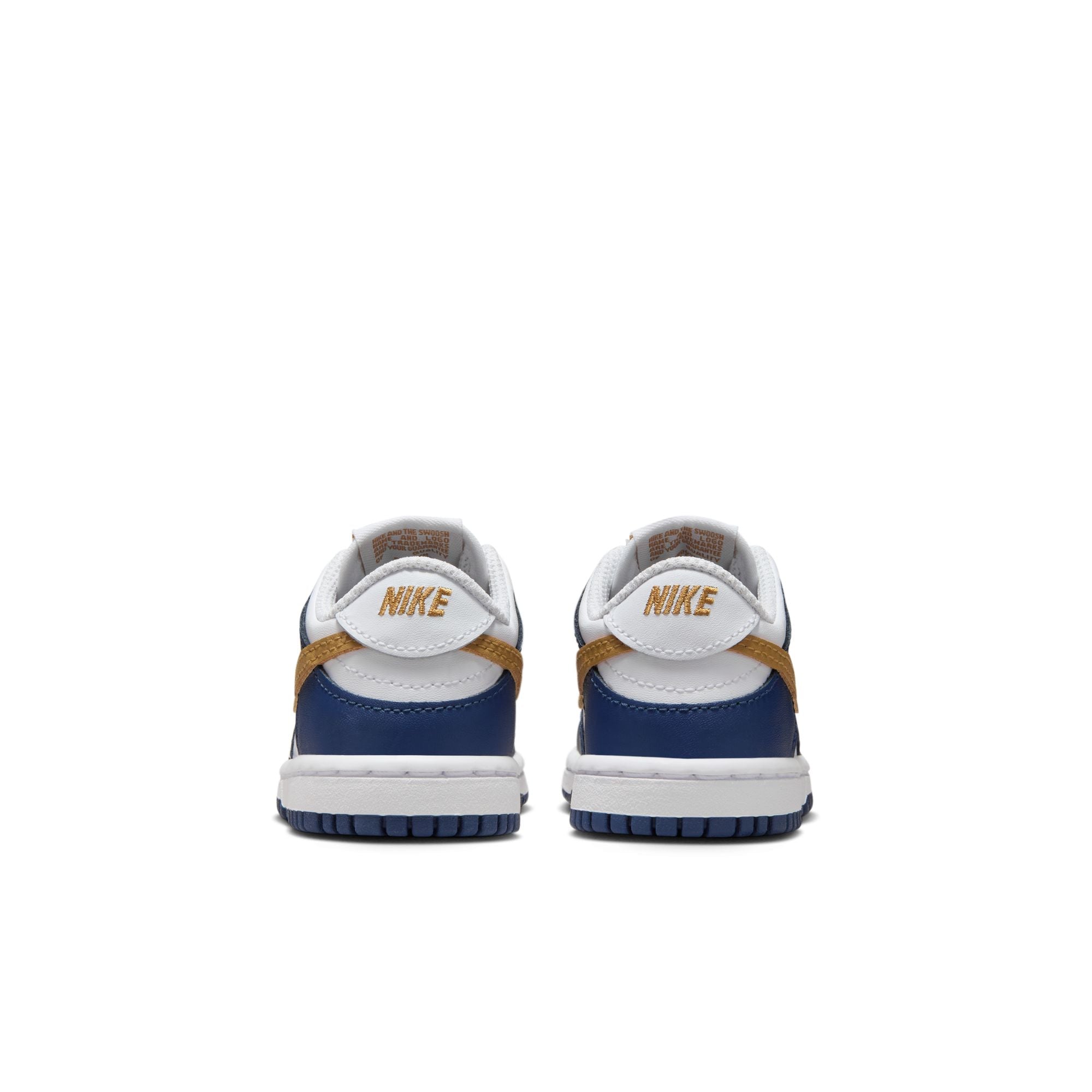 KIDS NIKE DUNK LOW TD (WHITE/WHEAT/MIDNIGHT NAVY)