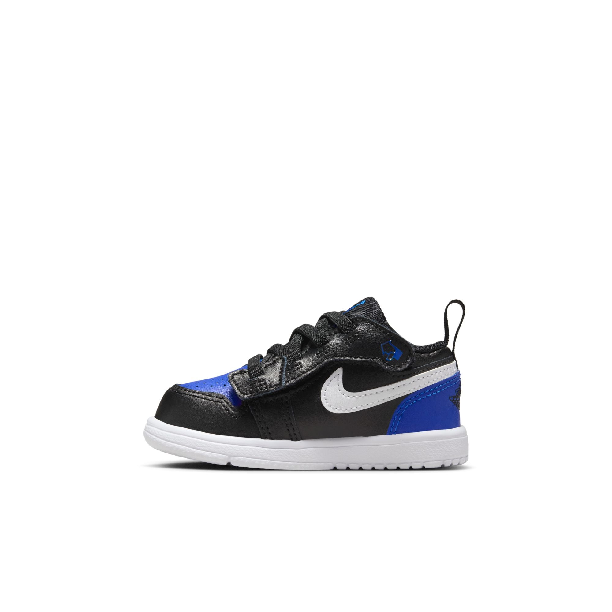 KIDS JORDAN 1 LOW ALT TD (BLACK/WHITE/GAME ROYAL)