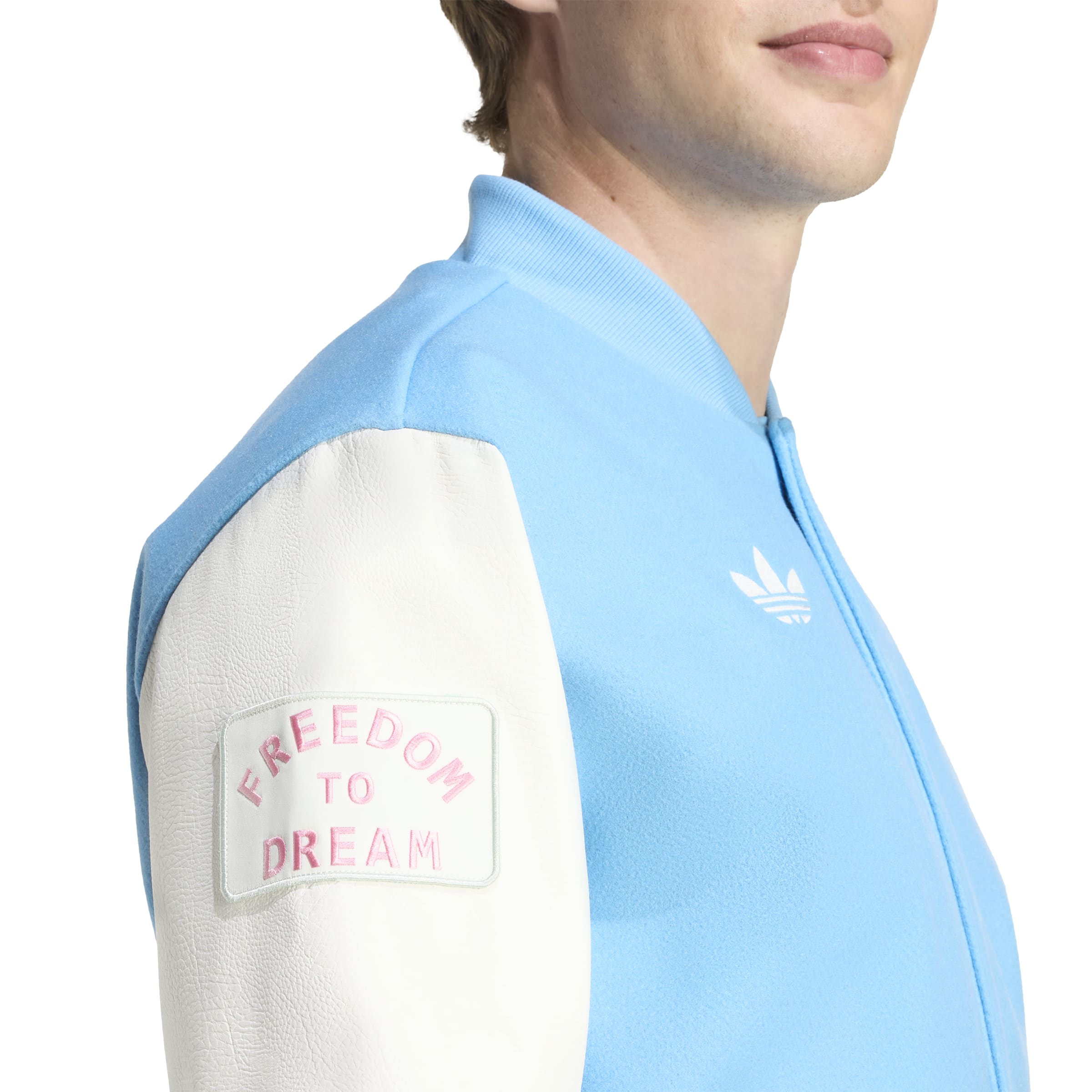 MENS ADIDAS ORIGINALS INTER MIAMI CF ANTHEM JACKET (SEMI BLUE BURST / WHITE TINT)