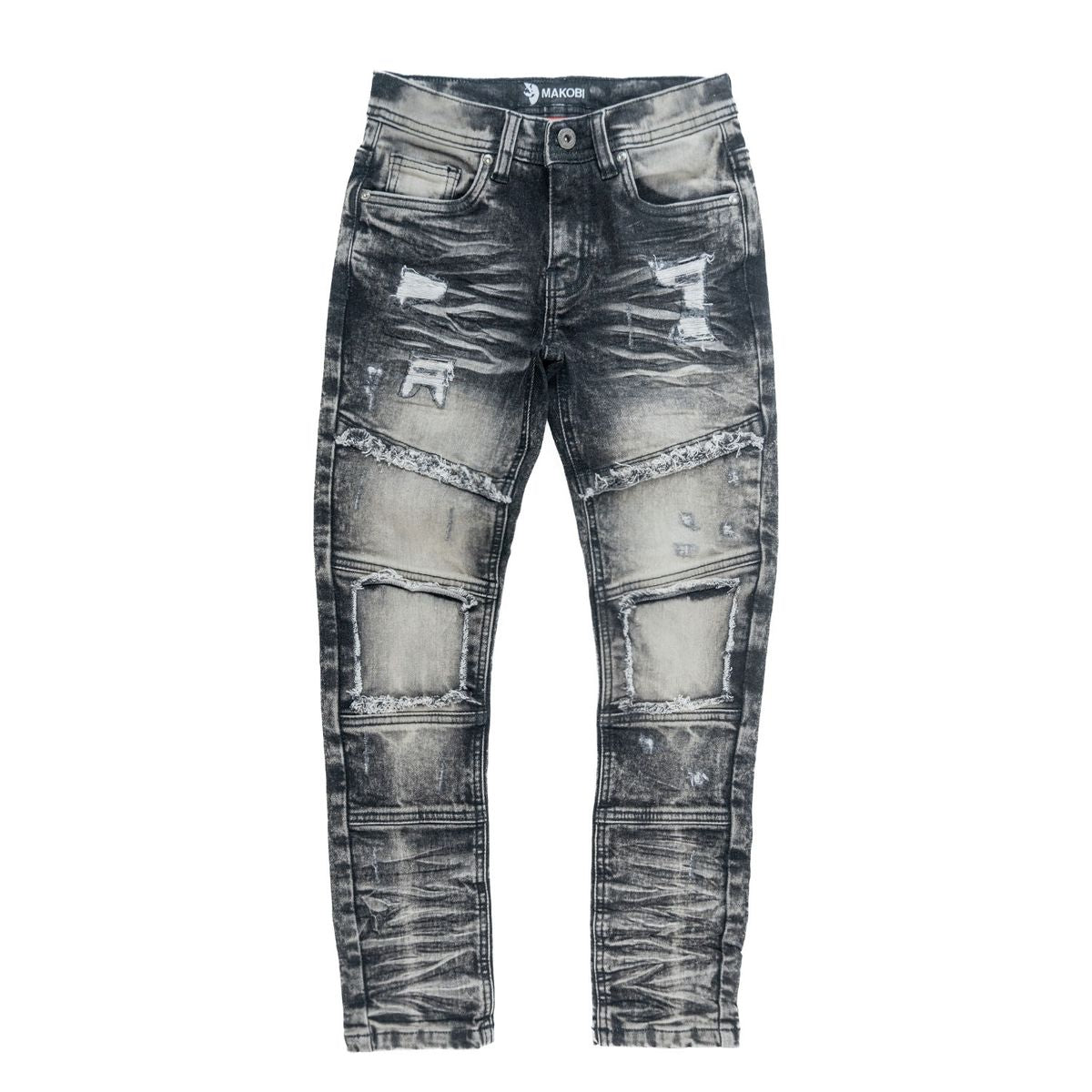 KIDS MAKOBI NOAH JEAN (BLACK WASH)