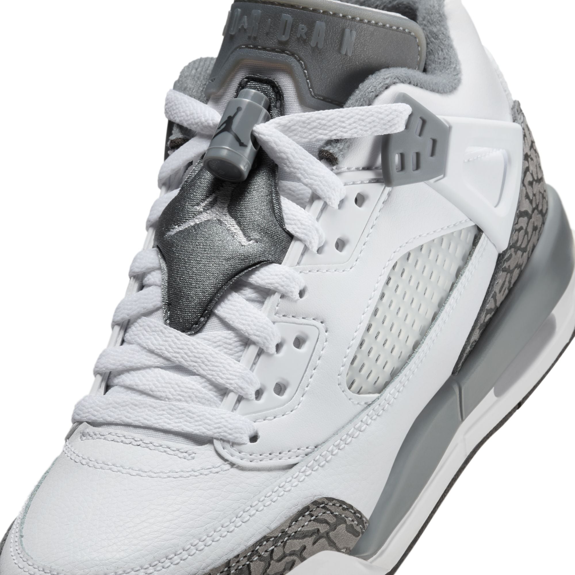 KIDS JORDAN SPIZIKE LOW GS (WHITE/COOL GREY/ANTHRACITE/WOLF GREY)