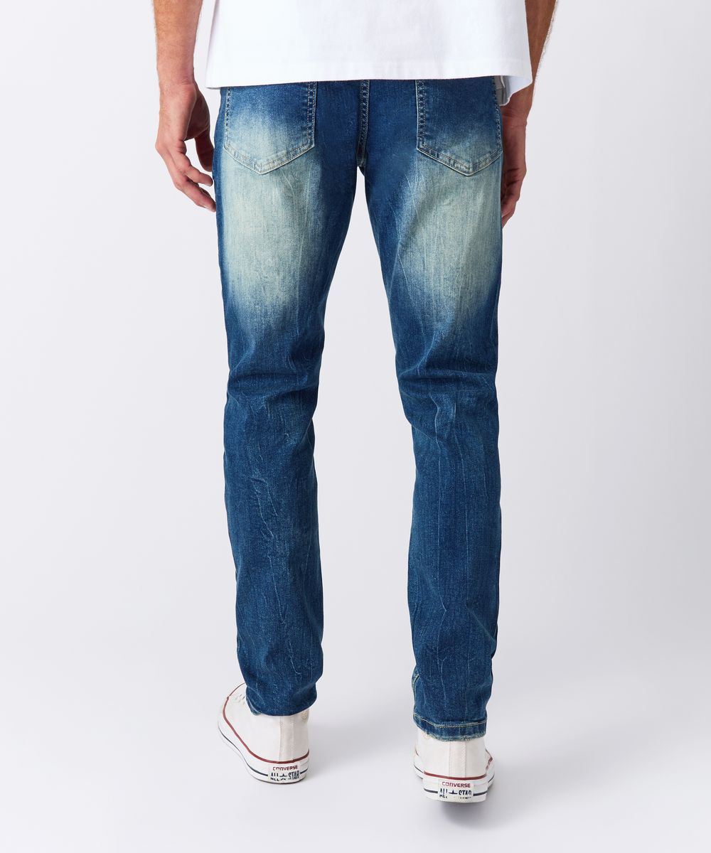 MENS REASON GHOST TOWN JEAN (DARK BLUE)