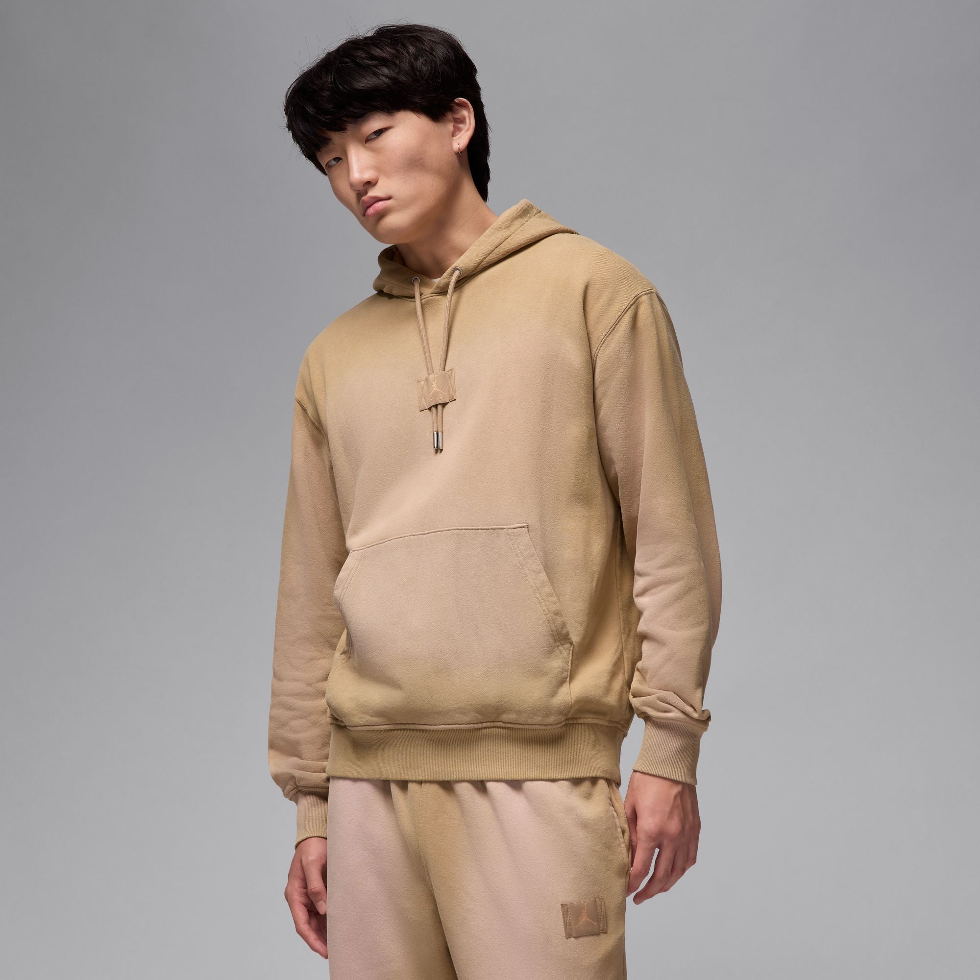 MENS JORDAN FLIGHT WASH FLEECE PULLOVER HOODIE (DESERT CAMO)