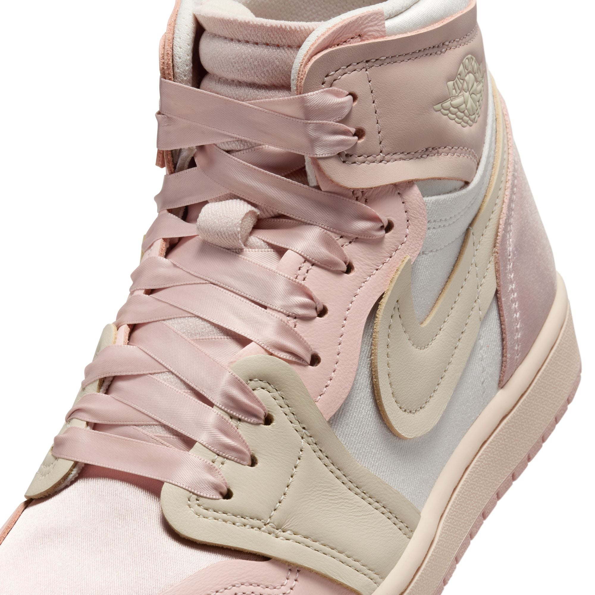 WOMENS AIR JORDAN 1 MM HIGH (PINK OXFORD/LEGEND LT BROWN/ATMOSPHERE)