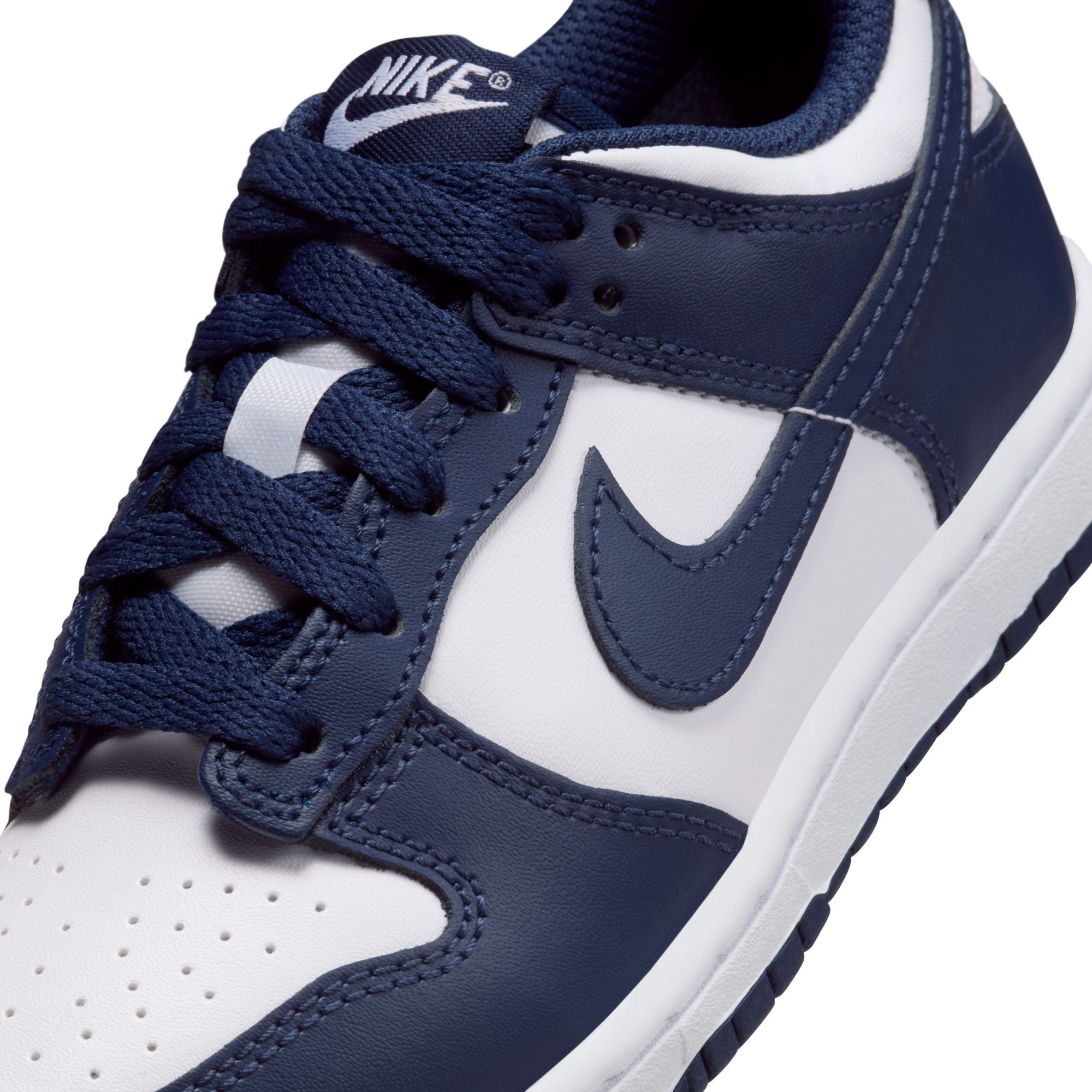 KIDS NIKE DUNK LOW PSE (WHITE/MIDNIGHT NAVY)