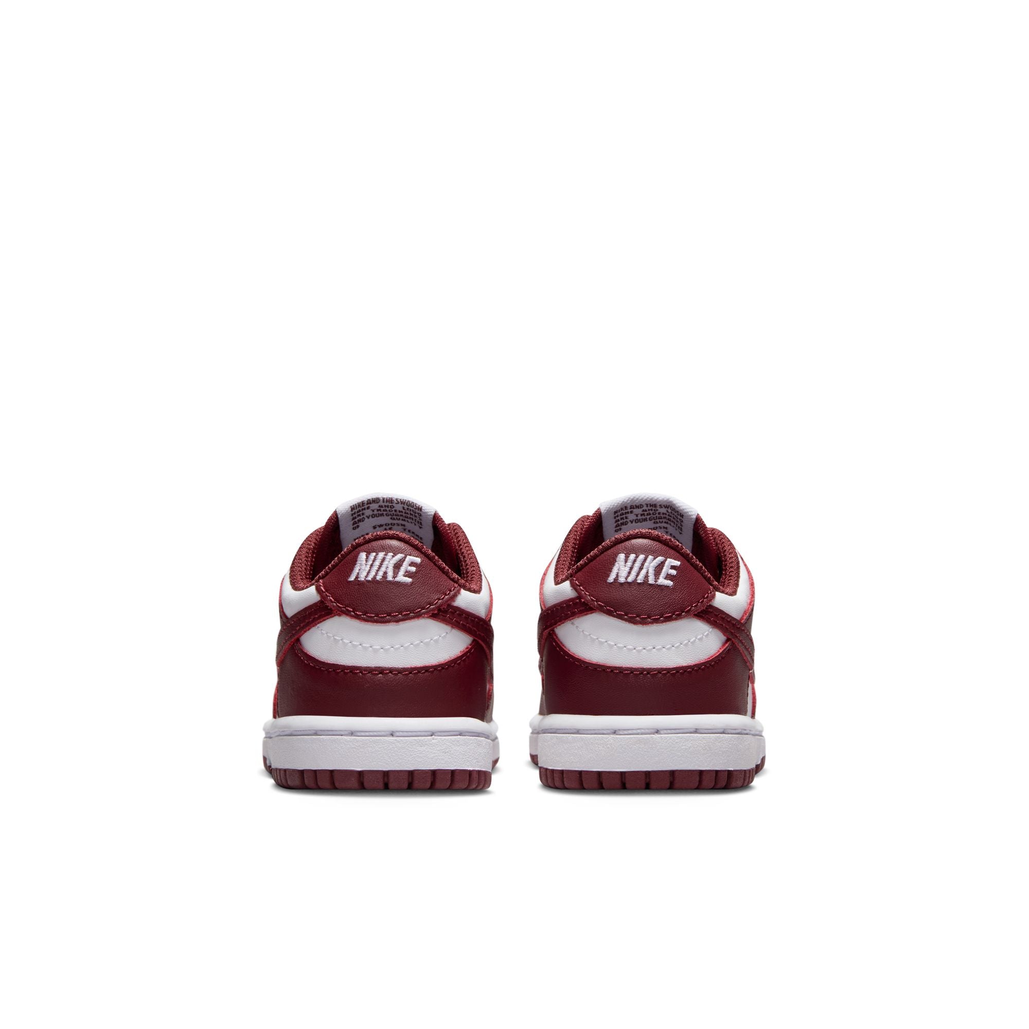 KIDS NIKE DUNK LOW TD (WHITE/REDWOOD/GYM RED)