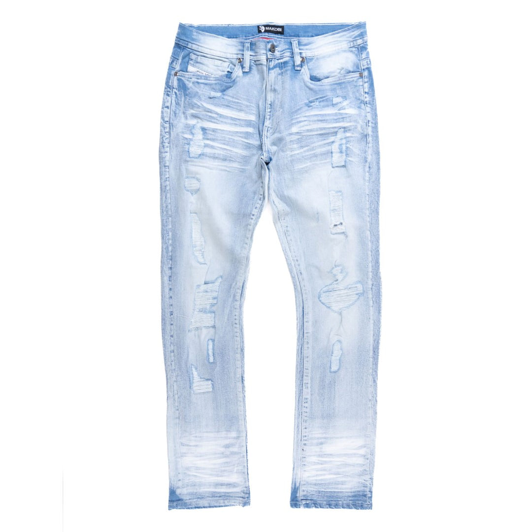 MENS MAKOBI MORELI JEAN (LIGHT WASH)