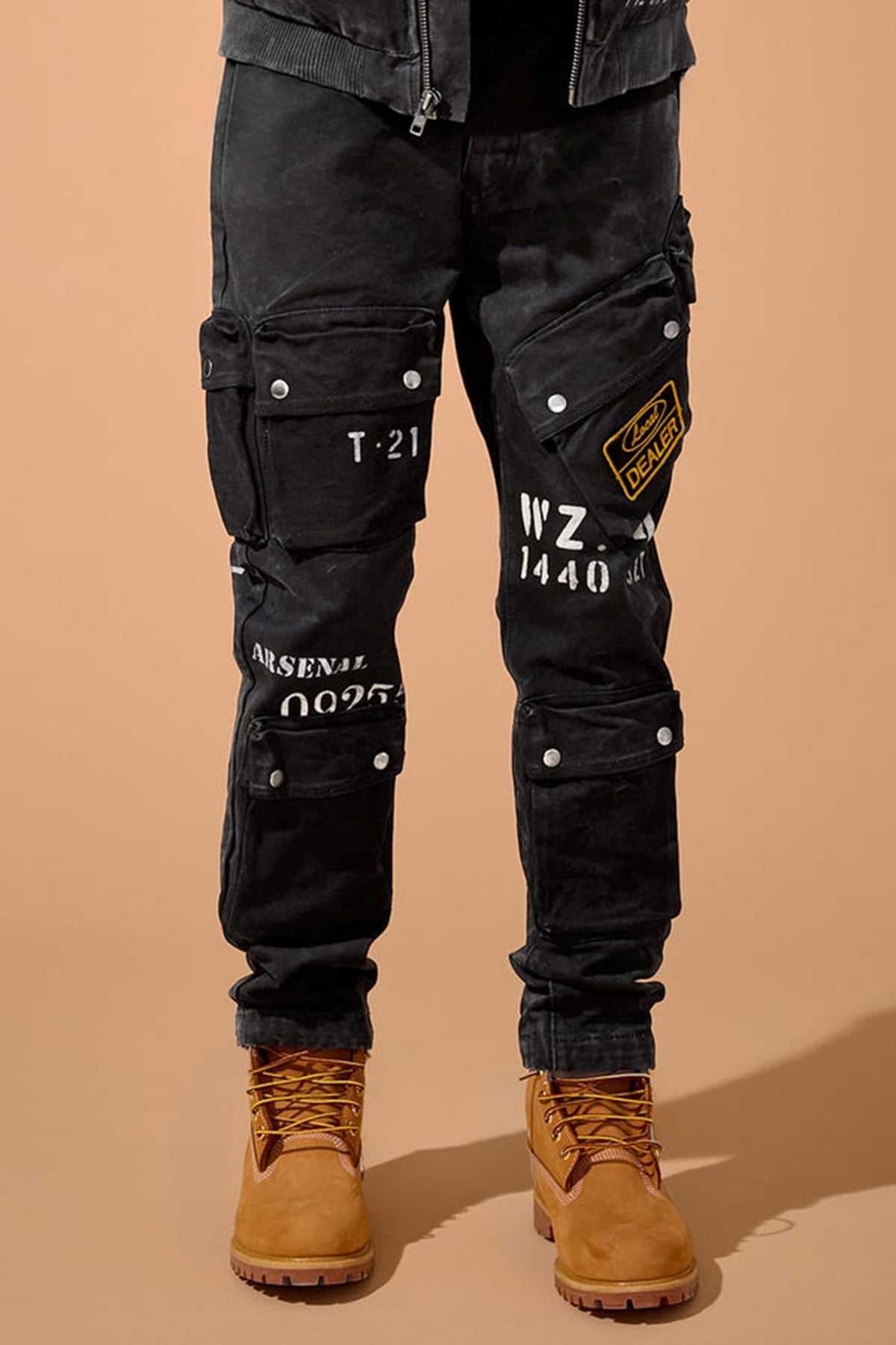 MENS JORDAN CRAIG PELHAM BAY CARGO PANT (VINTAGE BLACK)