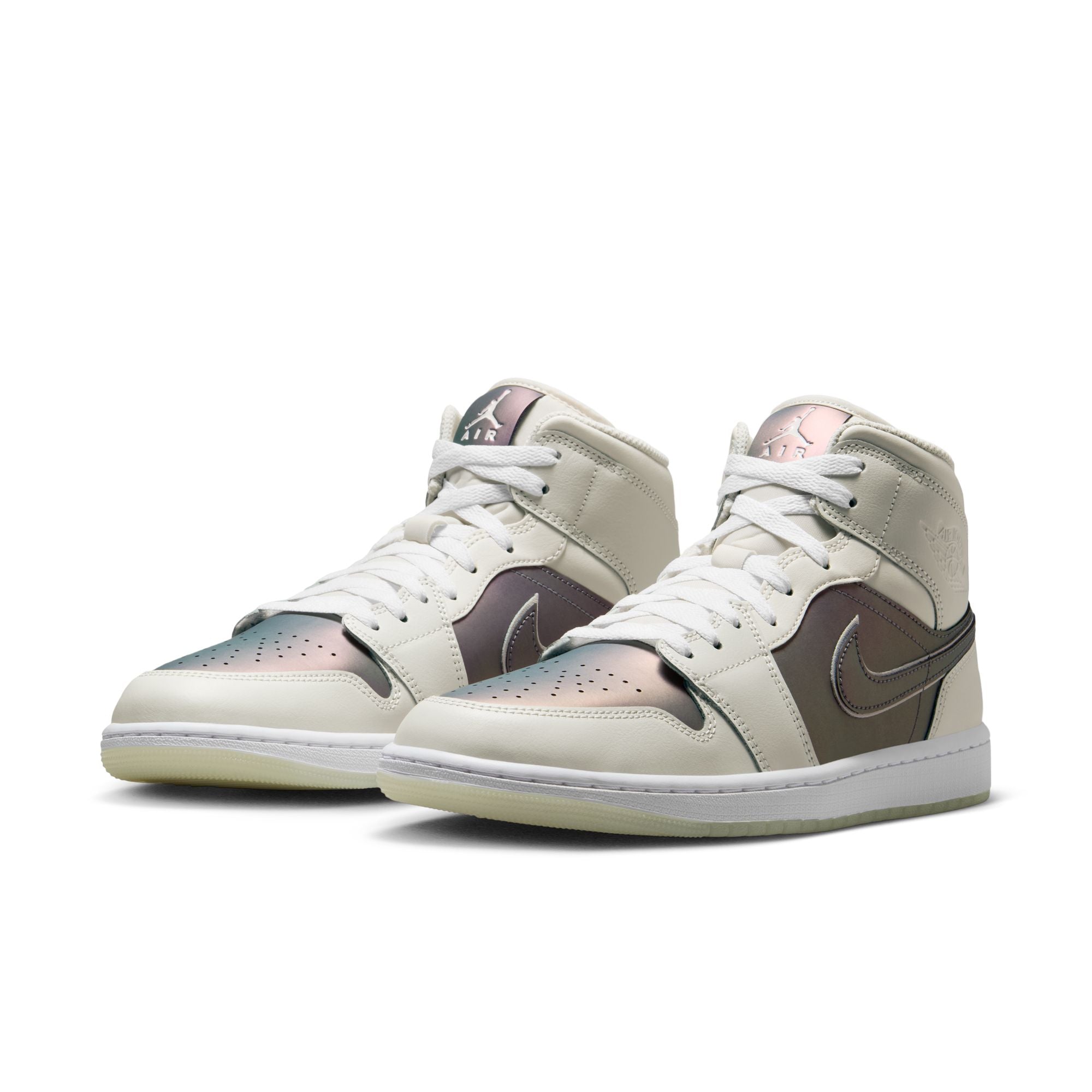 MENS AIR JORDAN 1 MID SE (PHANTOM/WHITE)