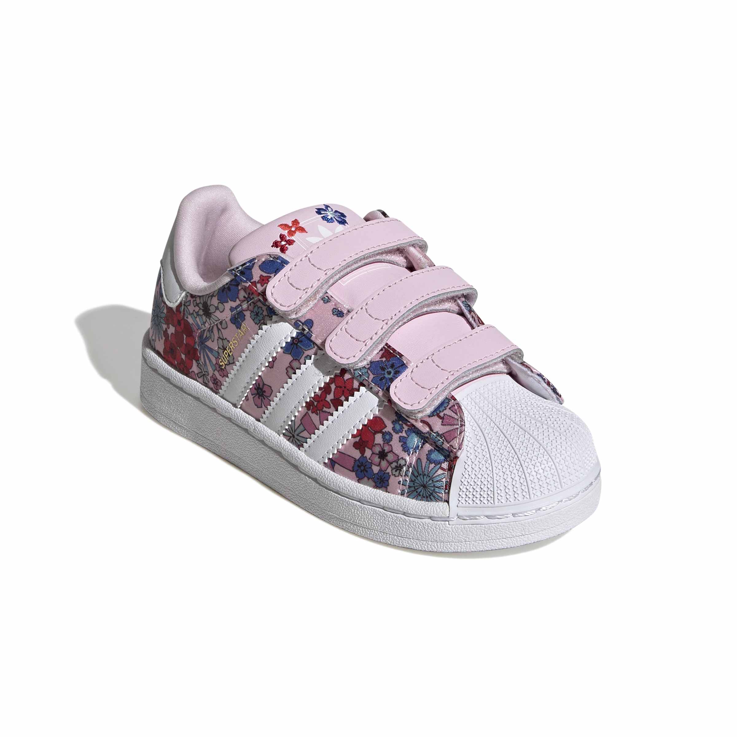 KIDS ADIDAS LIBERTY LONDON SUPERSTAR II COMFORT CLOSURE C (CLEAR PINK / CLOUD WHITE / LIGHT PINK)