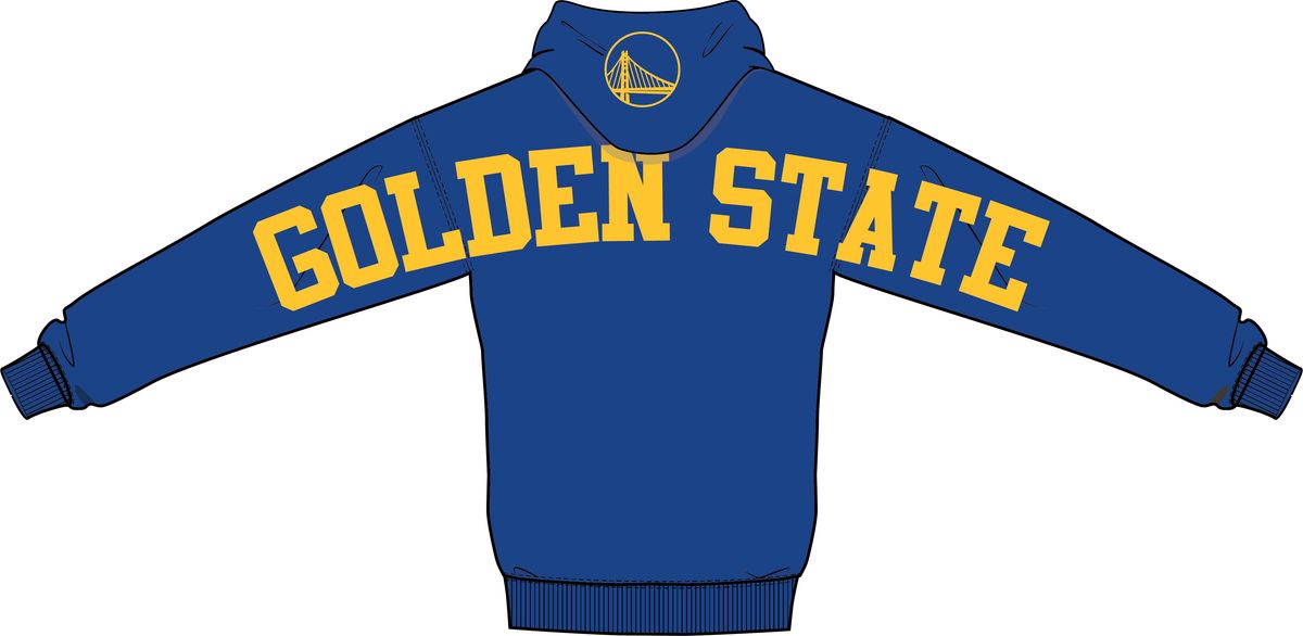 MENS PRO STANDARD GOLDEN STATE WARRIORS WINGSPAN M DROP SHOULDER FLC PO HOODIE (ROYAL BLUE)