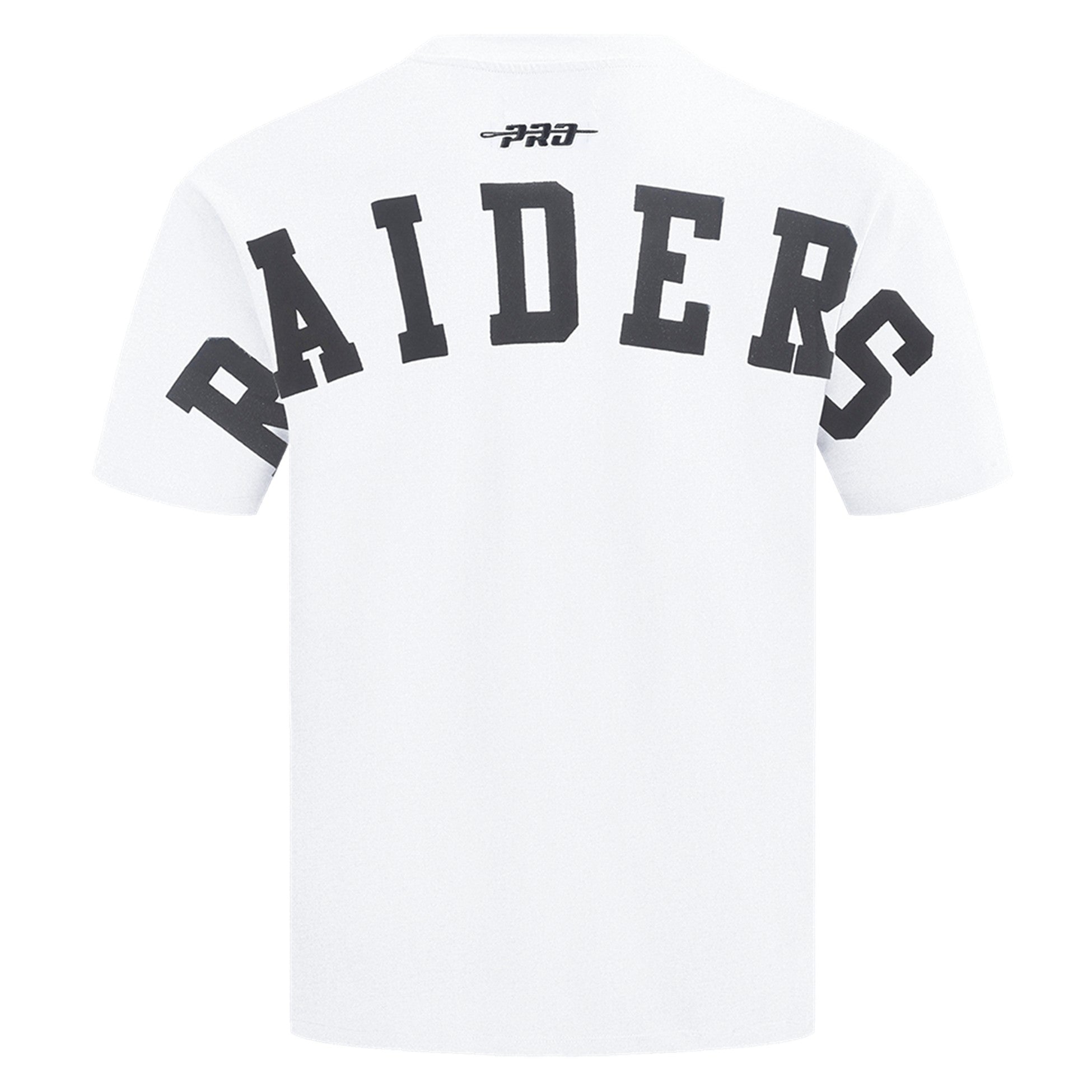MENS PRO STANDARD LAS VEGAS RAIDERS WINGSPAN M CJ DROP SHOULDER T-SHIRT (WHITE)
