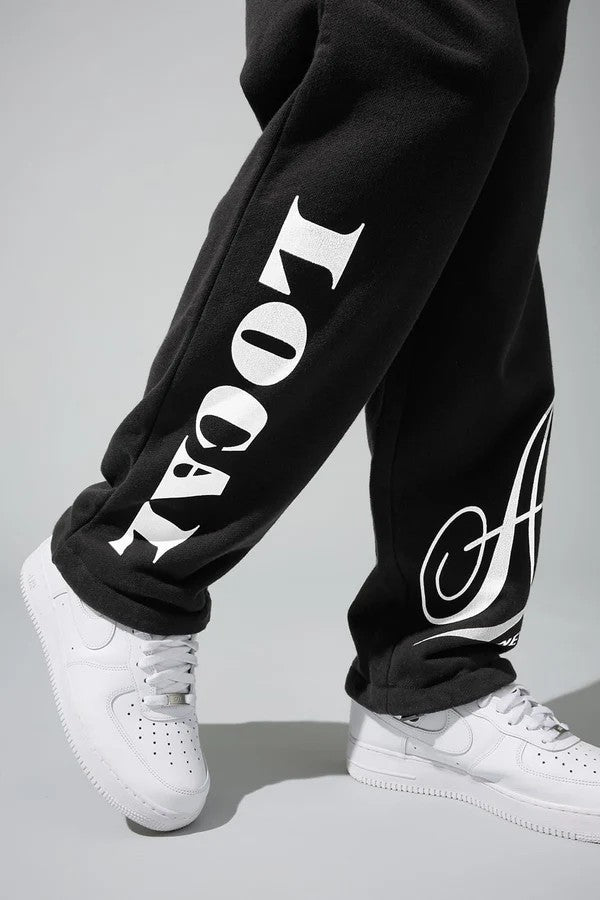 MENS JORDAN CRAIG ATELIER PULLOVER HOODIE SET (BLACK)