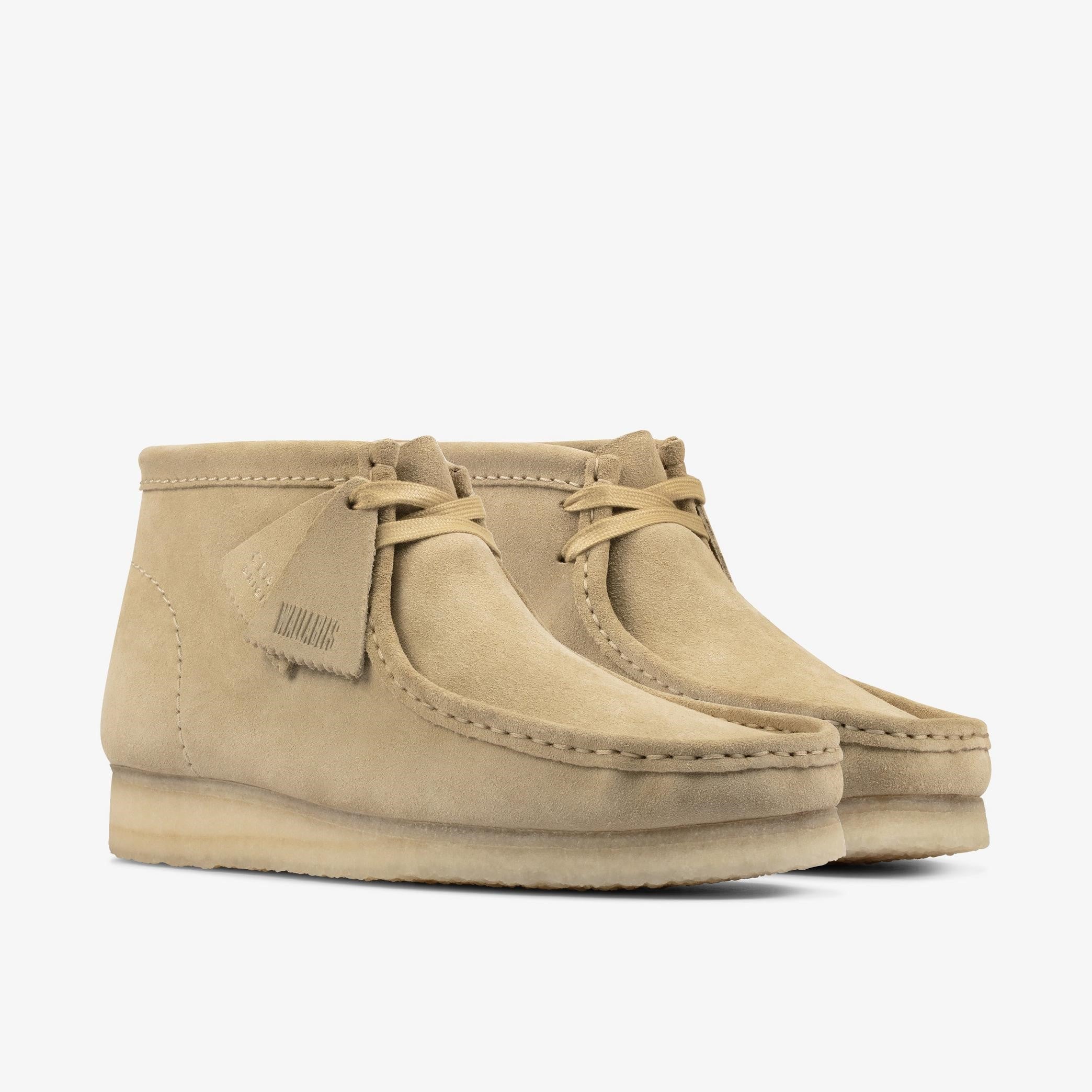 MENS CLARKS WALLABEE BOOT (MAPLE SUEDE)