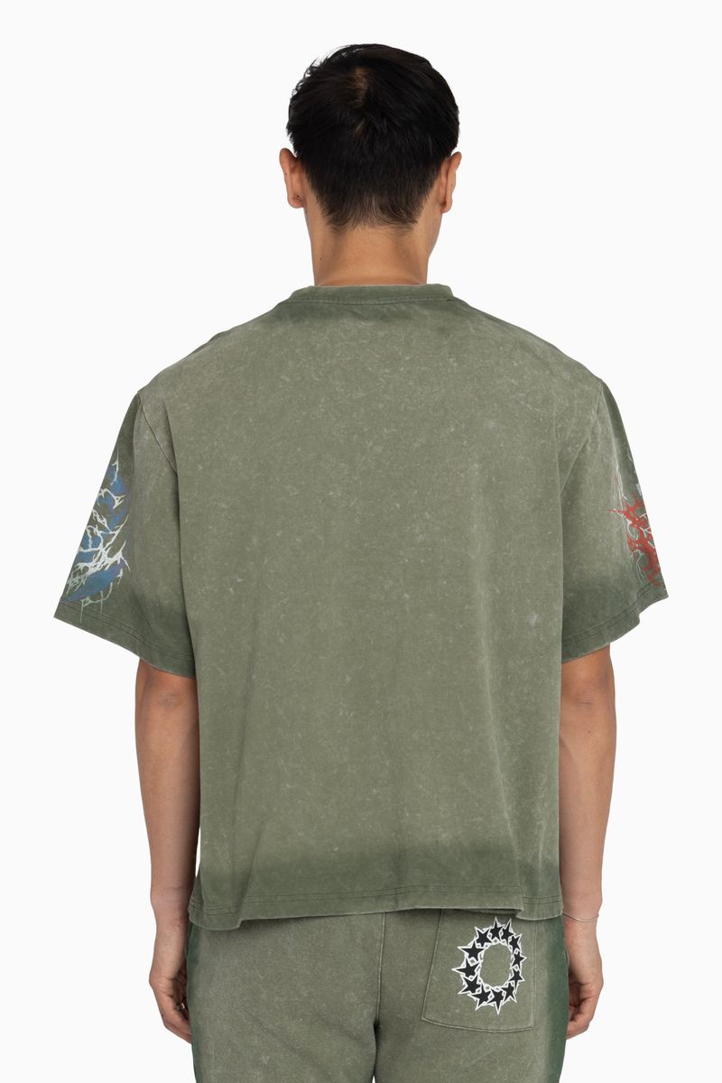 MENS SMOKE RISE ENDLESS PURSUIT SS T-SHIRT (VINTAGE ARMY)