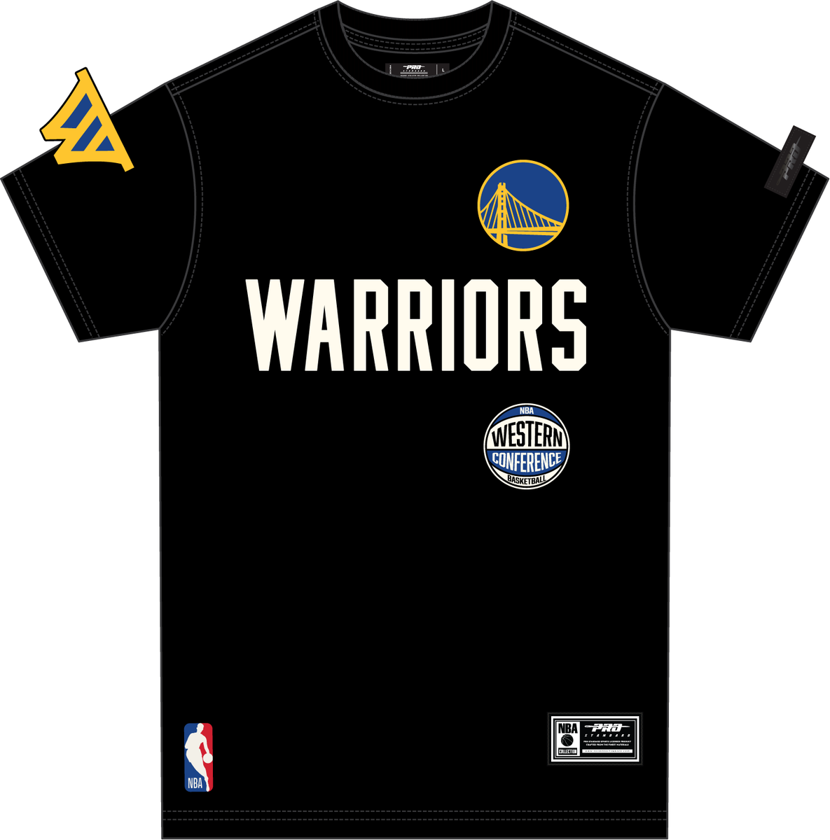 MENS PRO STANDARD GOLDEN STATE WARRIORS MODERN ORIGINALS M SJ SHIRT (BLACK)
