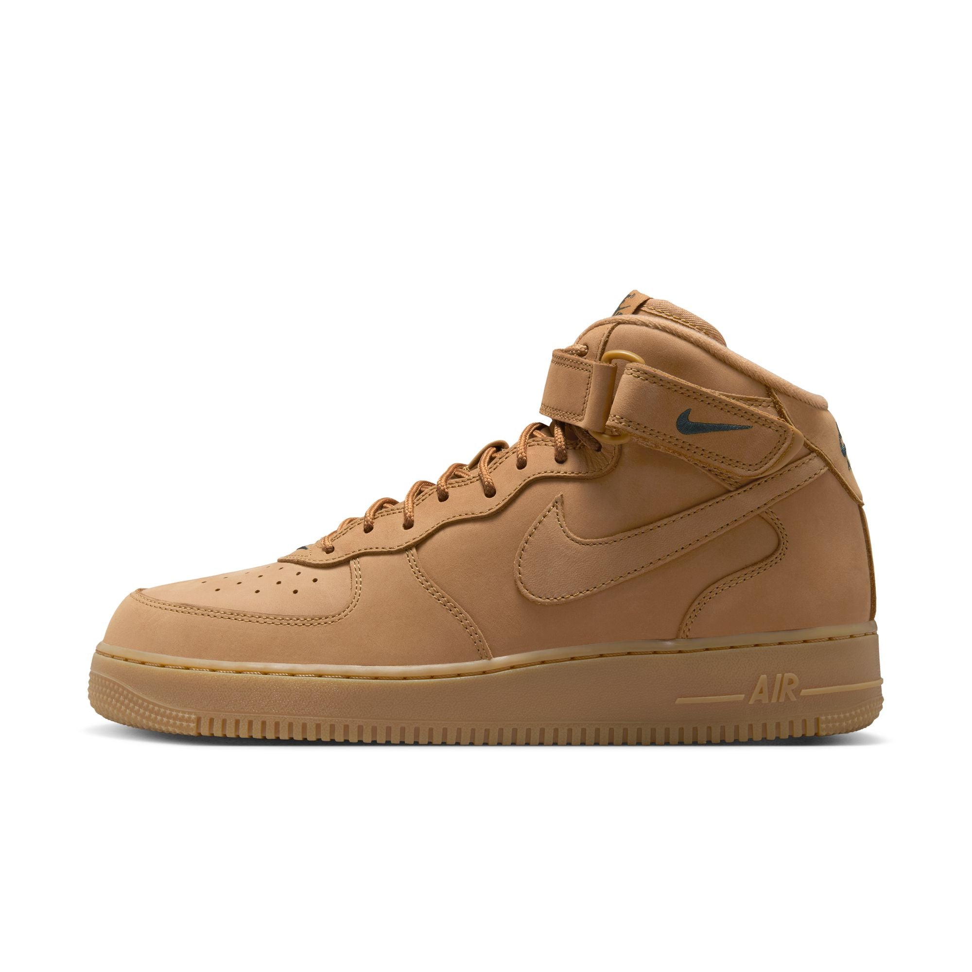 MENS AIR FORCE 1 MID '07 PRM QS (FLAX/OUTDOOR GREEN)