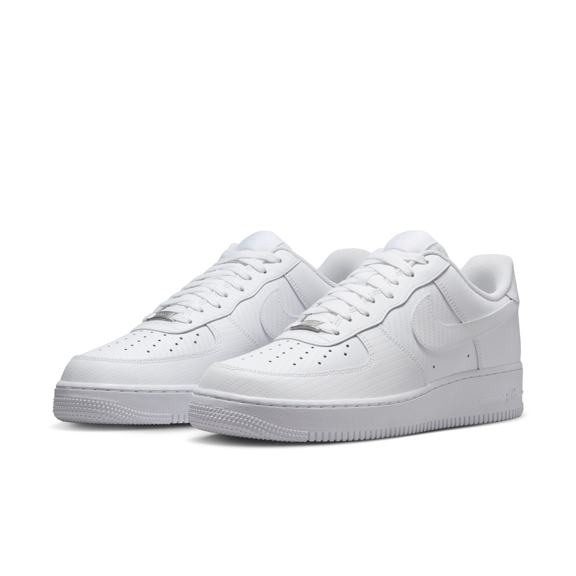 MENS NIKE AIR FORCE 1 '07 LOW (WHITE CARBON FIBER)