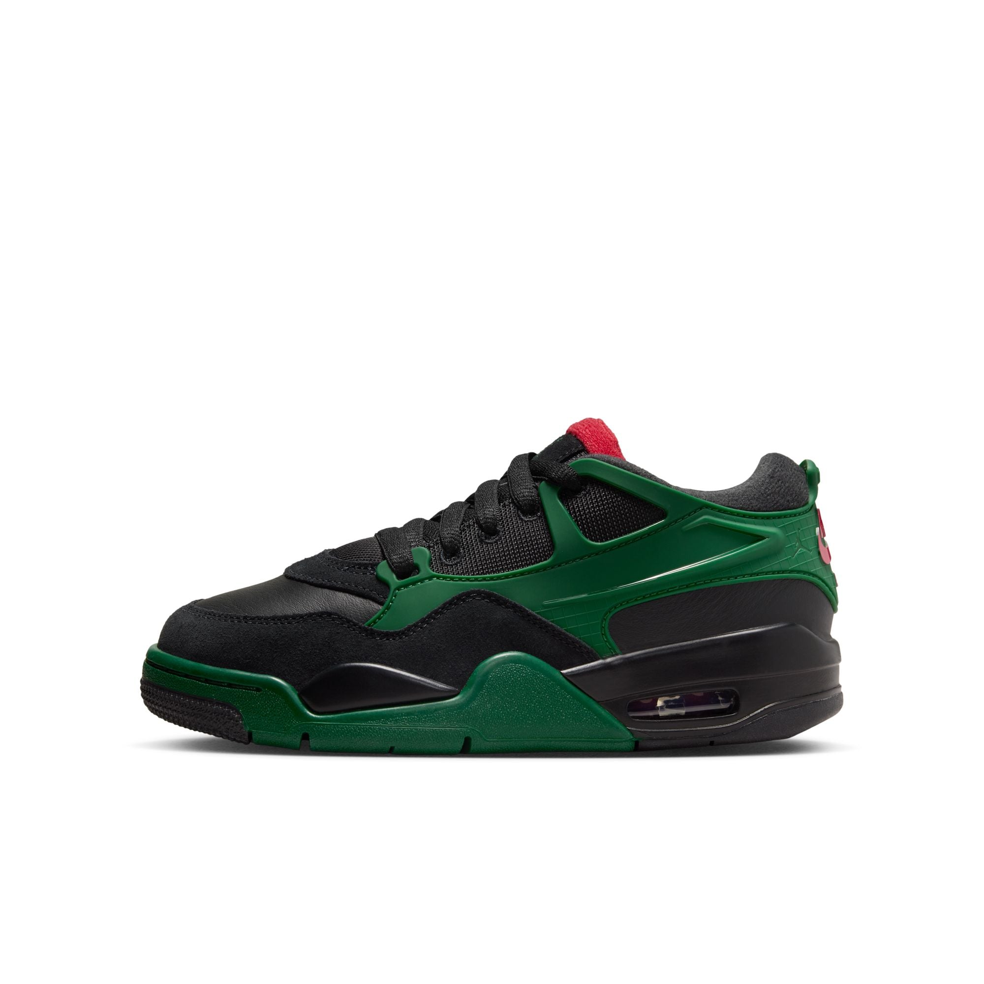 KIDS AIR JORDAN 4 RM GS (BLACK/VARSITY RED/GORGE GREEN)