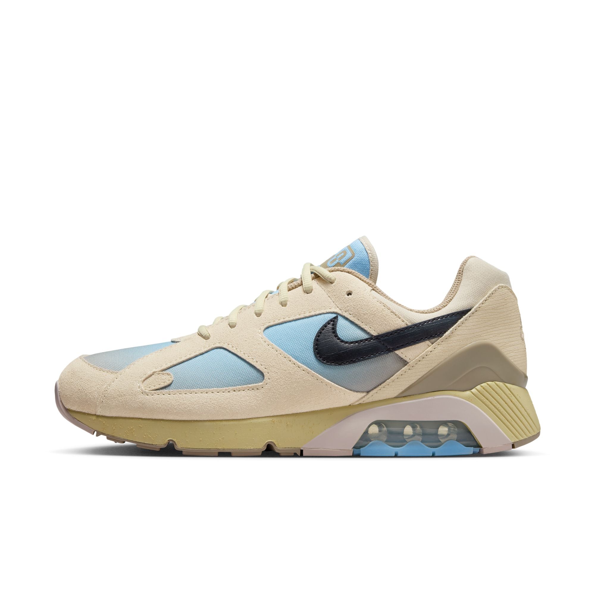 MENS NIKE AIR 180 (LT KHAKI/BLACK/TEAM GOLD/PSYCHIC BLUE)
