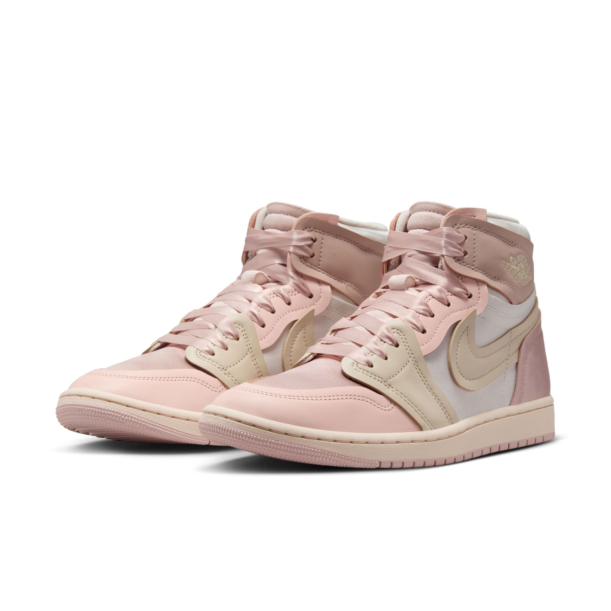 WOMENS AIR JORDAN 1 MM HIGH (PINK OXFORD/LEGEND LT BROWN/ATMOSPHERE)