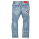 MEN'S FROST SHREDDED JEANS W/ CORD LAYER