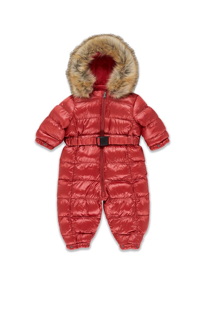 NEWBORN JORDAN CRAIG ASTORIA SNOWSUIT (RED)