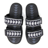 KAPPA BANDA ASTER 1 SANDALS (BLACK/WHITE)