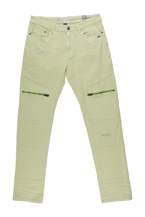 LAMAR | MEN'S TWILL SOLID 5-POCKET JEAN (MOSS)