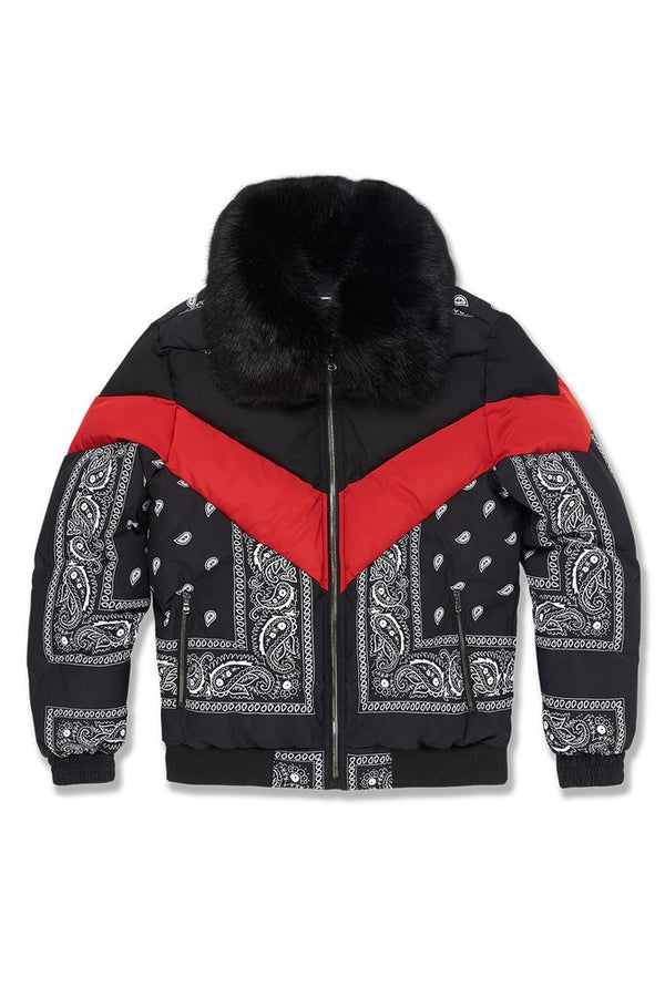 MEN'S JORDAN CRAIG REPRESENT BOMBER JACKET (BLACK)
