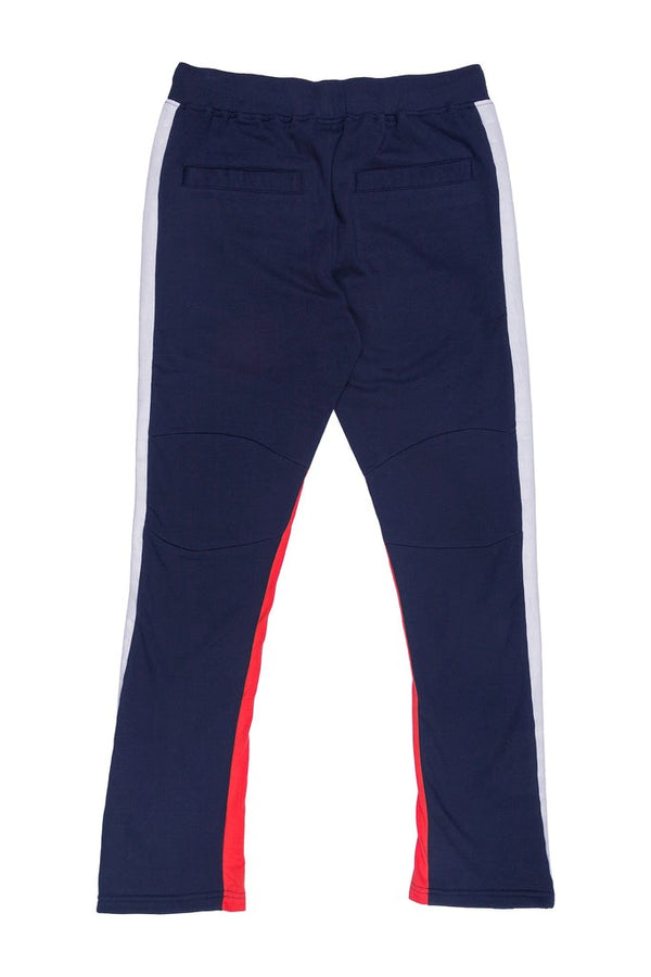 LARRY | MEN'S COLOR BLOCKED FLEECRE JOGGER (INDIGO)