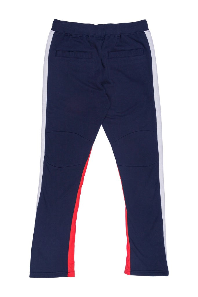 LARRY | MEN'S COLOR BLOCKED FLEECRE JOGGER (INDIGO)