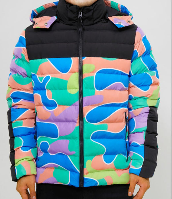 MEN'S ROKU PASTEL PARADISE BUBBLE JACKET (MULTI)