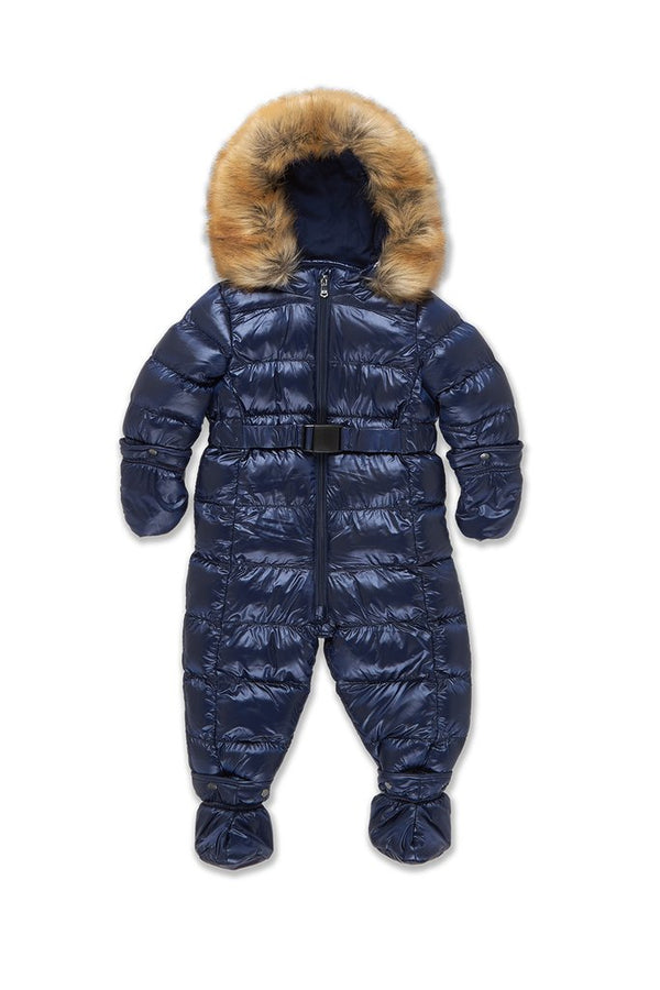 NEWBORN JORDAN CRAIG ASTORIA SNOWSUIT (NAVY)