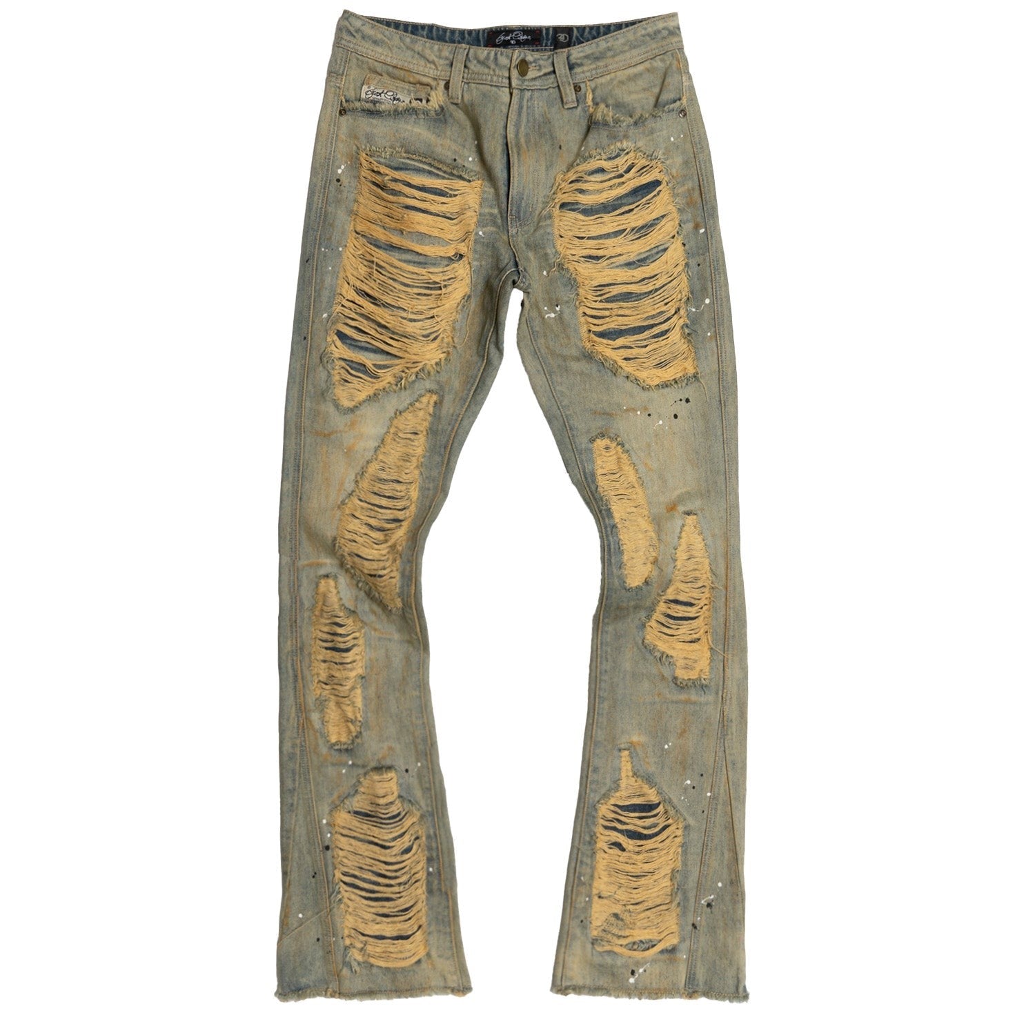 MENS FROST BASEL DISTRESSED STACKED JEAN (ANTIQUE WASH)