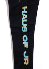 KID'S HAUS OF JR TRIFECTA HOODED WARMUP (BLACK/ORANGE)