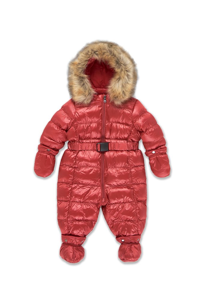 NEWBORN JORDAN CRAIG ASTORIA SNOWSUIT (RED)
